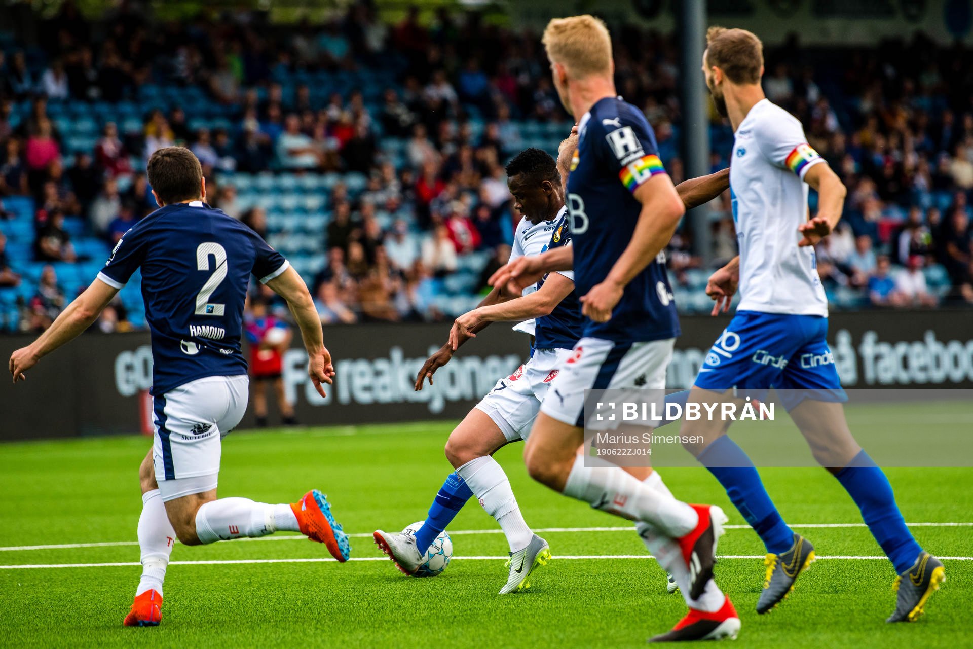 Leke Samson James of Molde scores the 0-2 goal