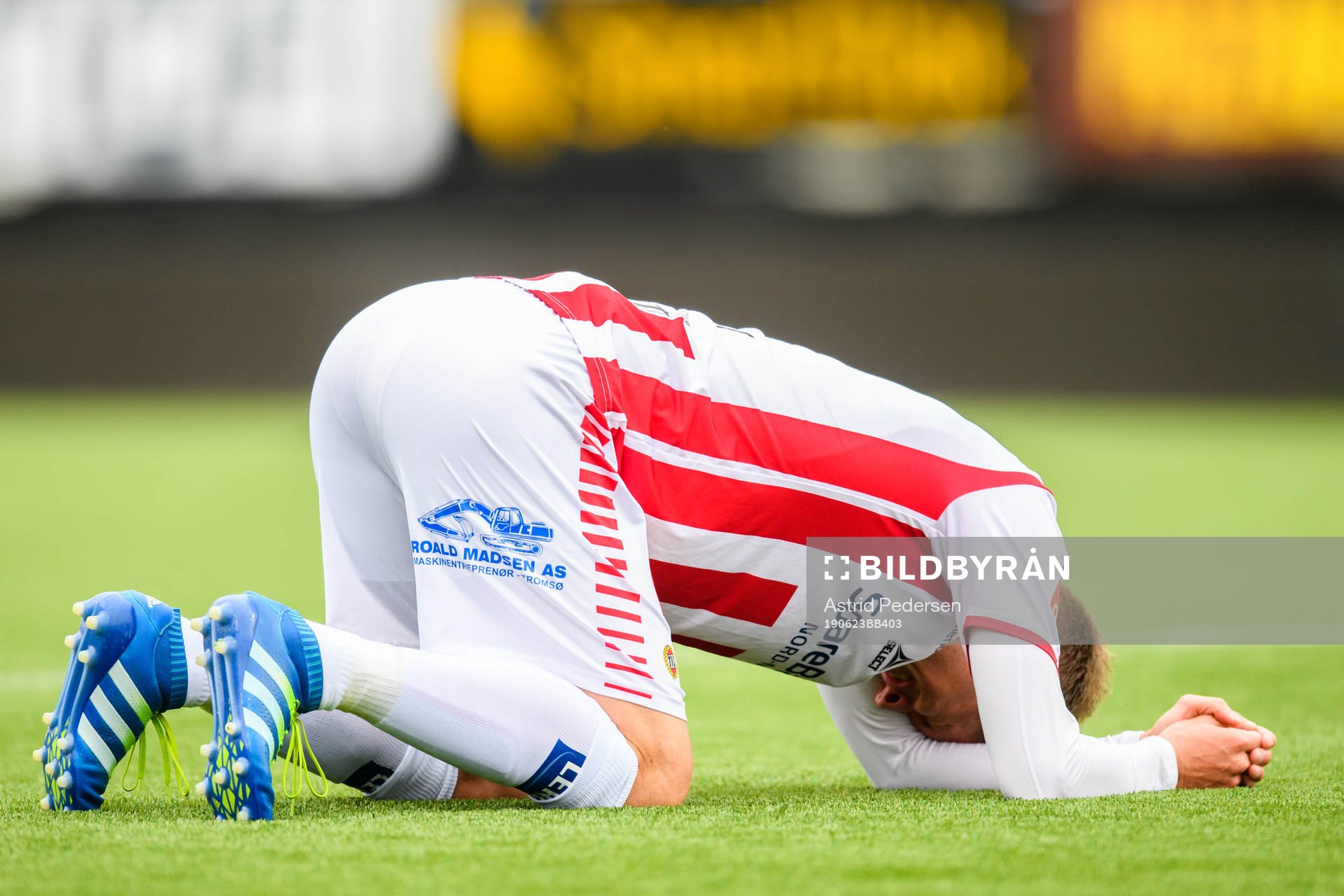 Morten Gamst Pedersen of Tromsø in pain