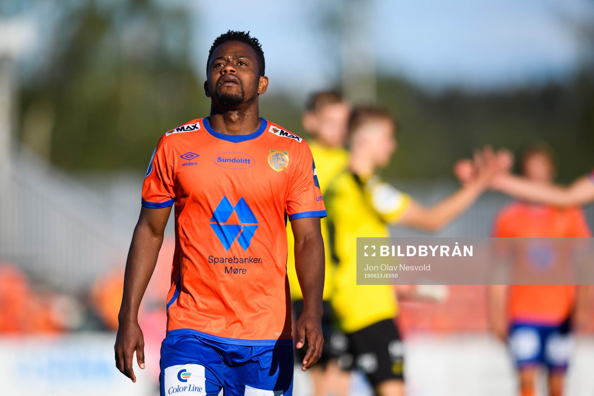 Izunna Uzochukwu of Aalesund looks dejected