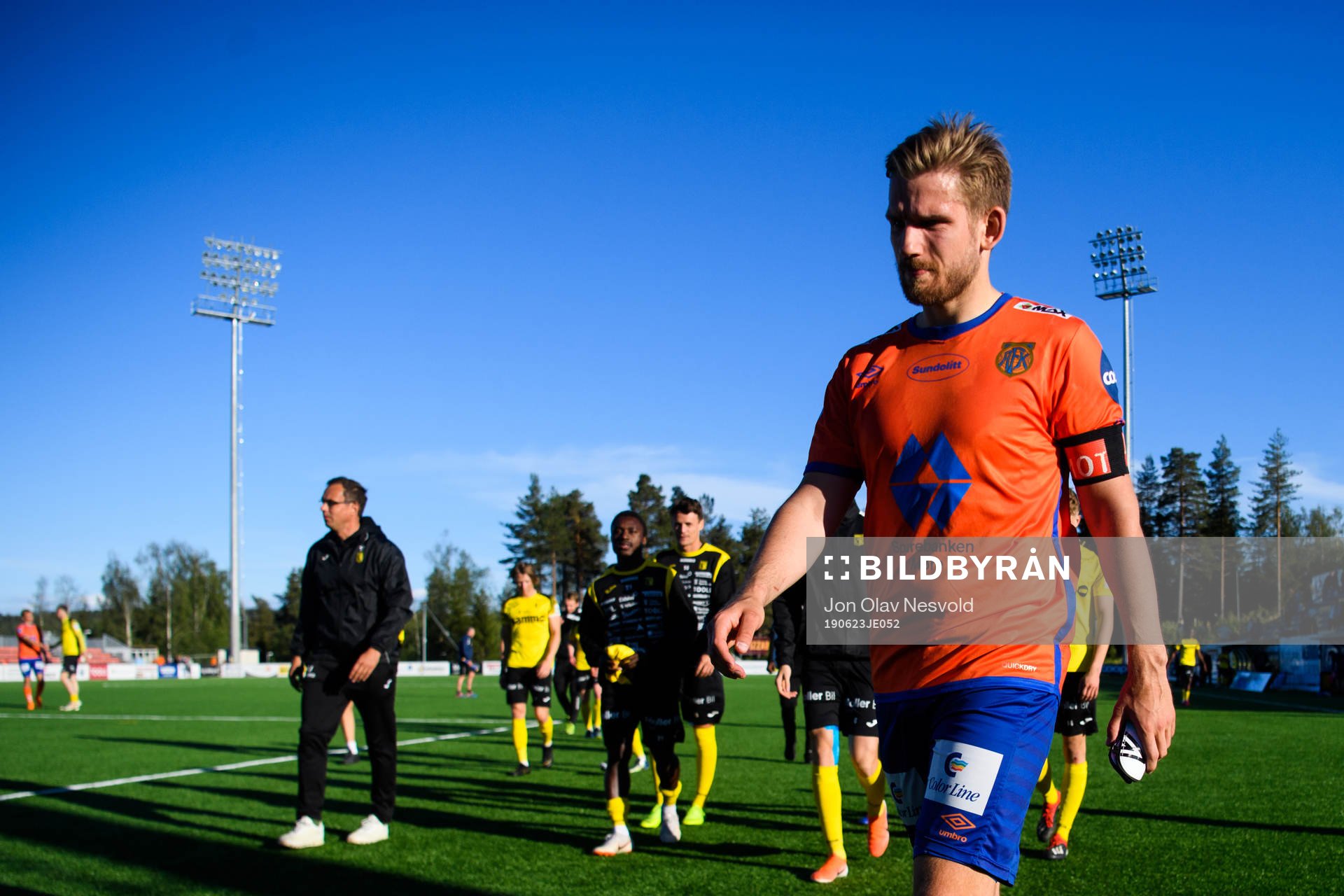 Oddbjørn Lie of Aalesund looks dejected