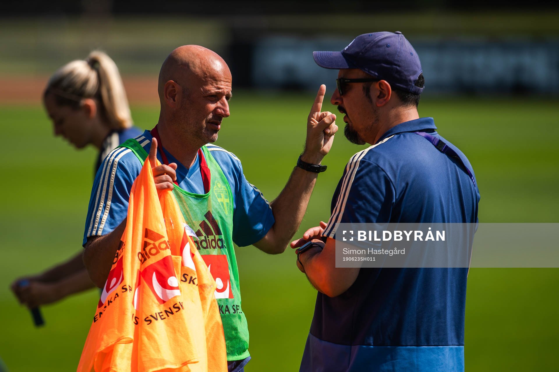 Magnus Wikman, assistant coach and Houman Ebrahimi, doctor