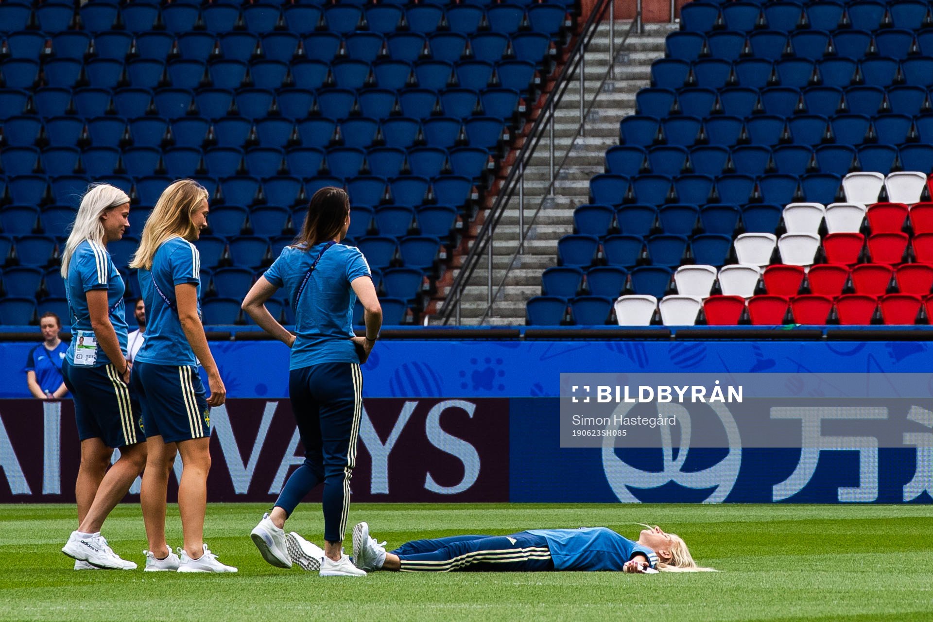 Kosovare Asllani, Magdalena Eriksson , Hanna Glas and Sofia