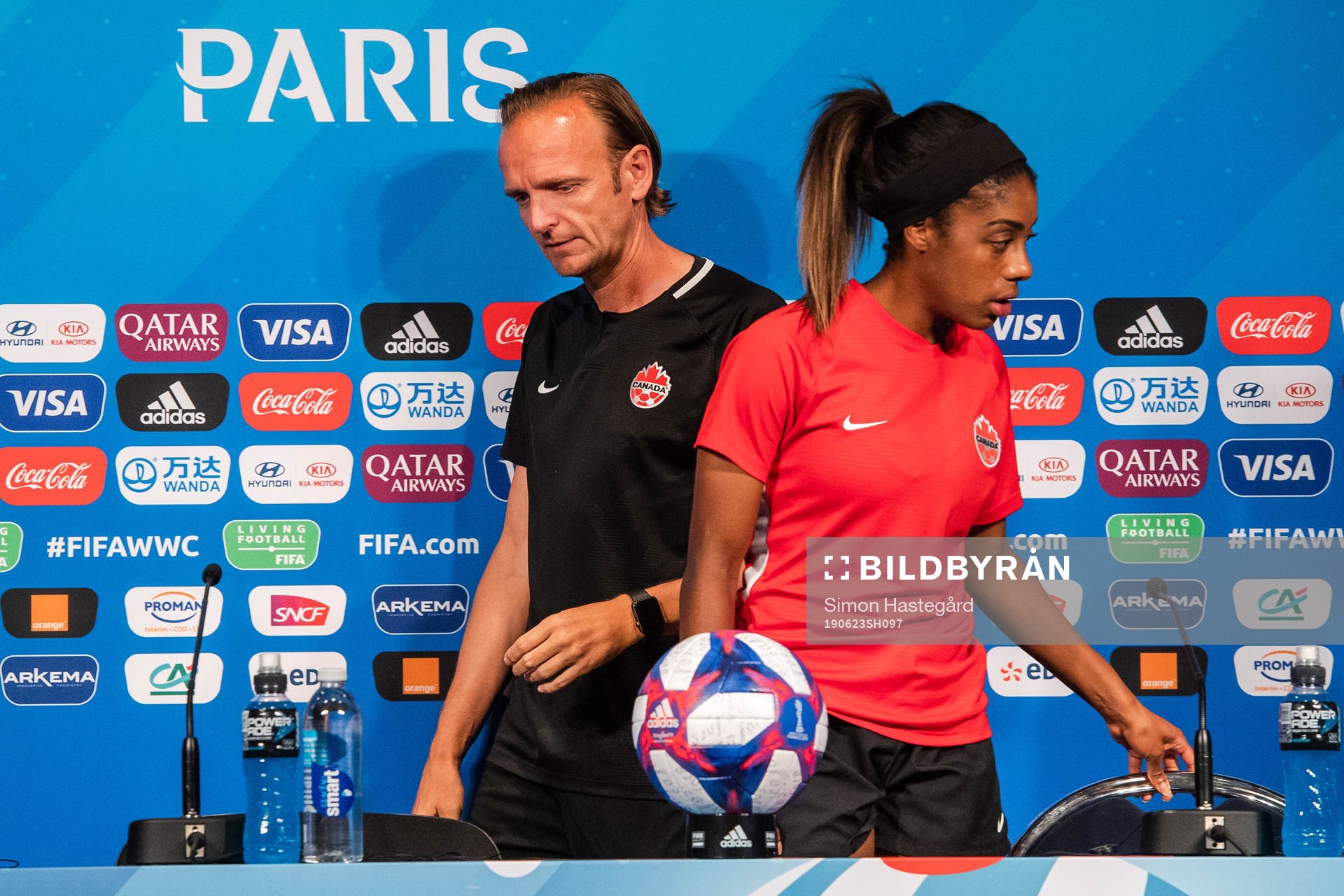 Kenneth Heiner-Møller ,head coach and Ashley Lawrence of