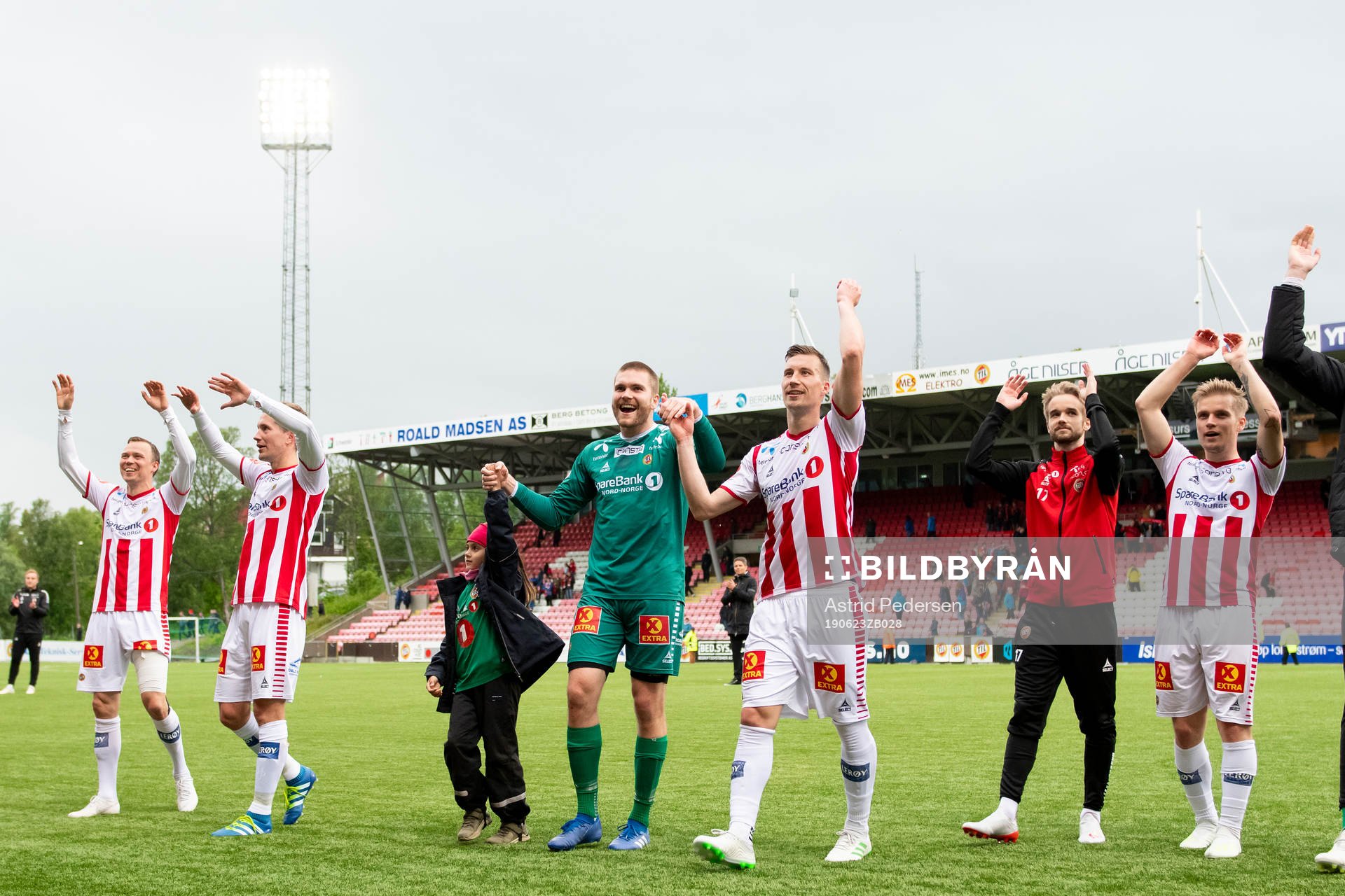 Players of Tromsø celebrate