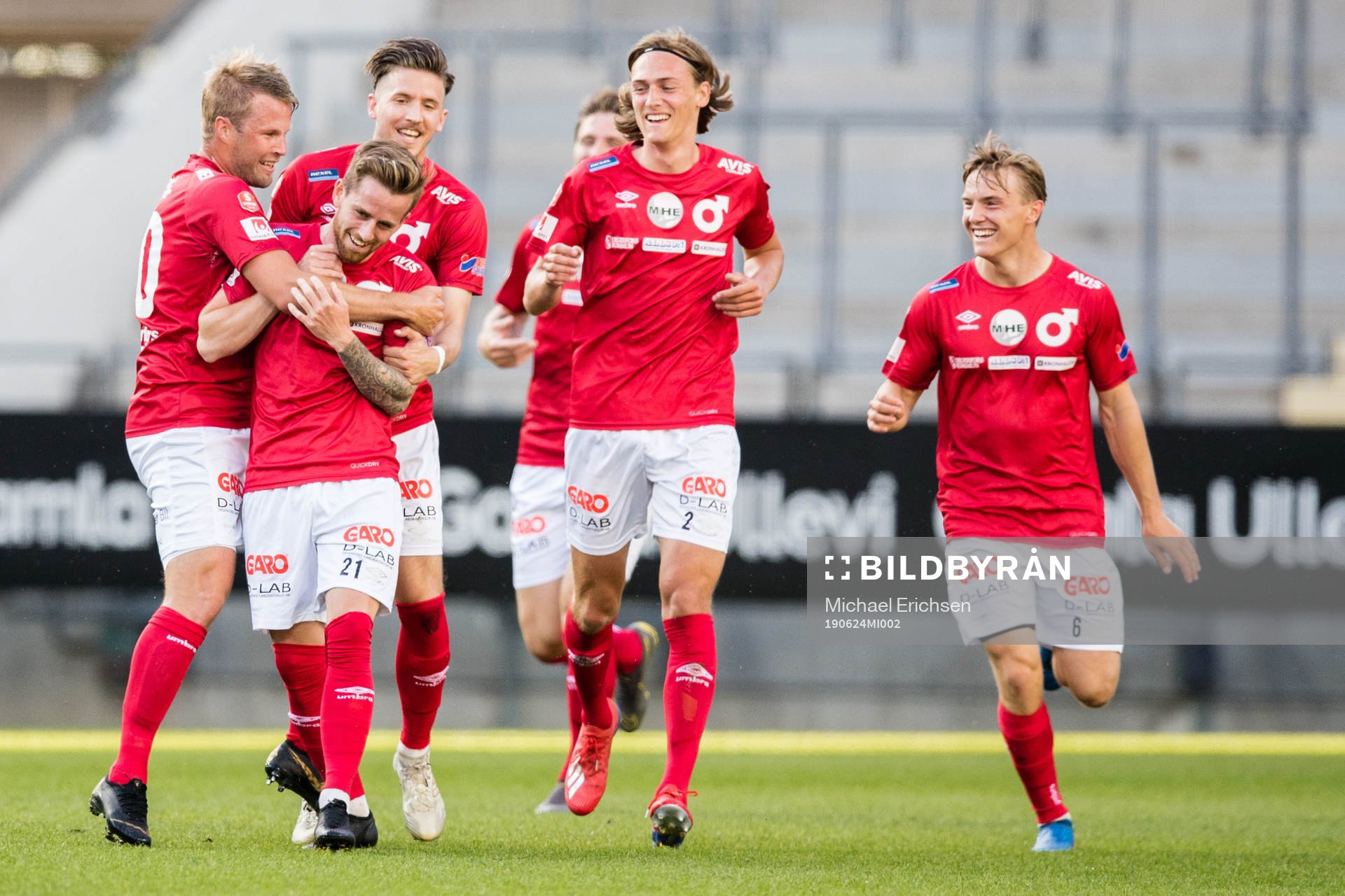 Degerfors Rasmus Alm jublar