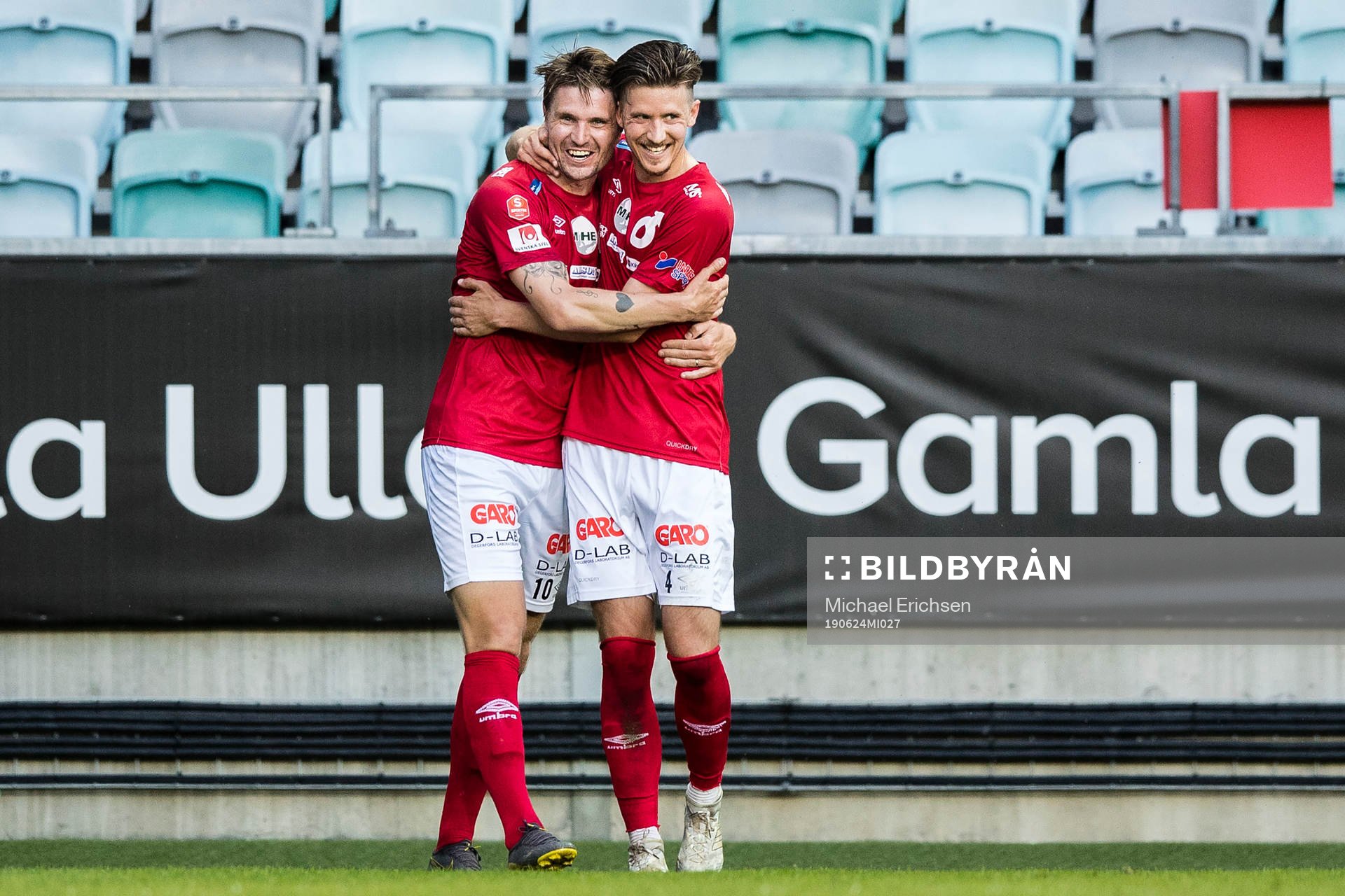 Degerfors Marcus Astvald jublar