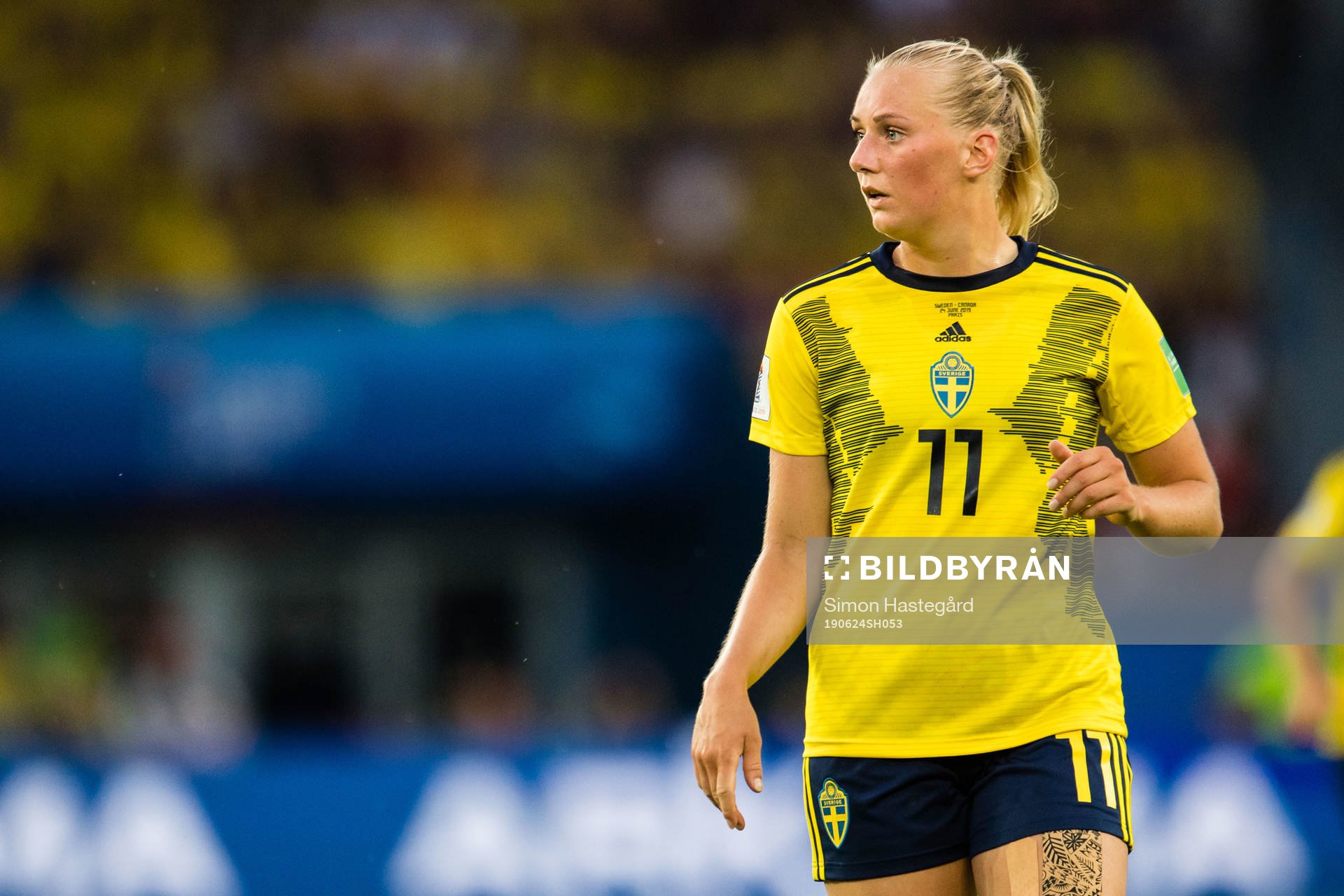 Stina Blackstenius of Sweden