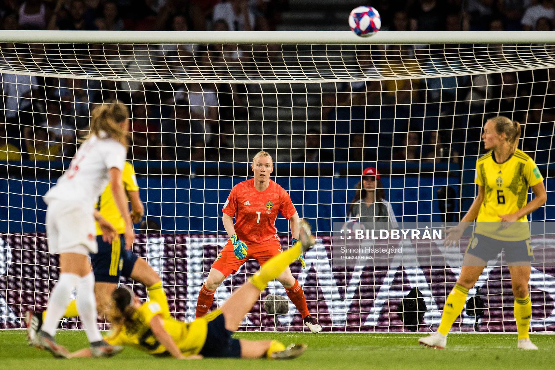 Goalkeeper Hedvig Lindahl of Sweden