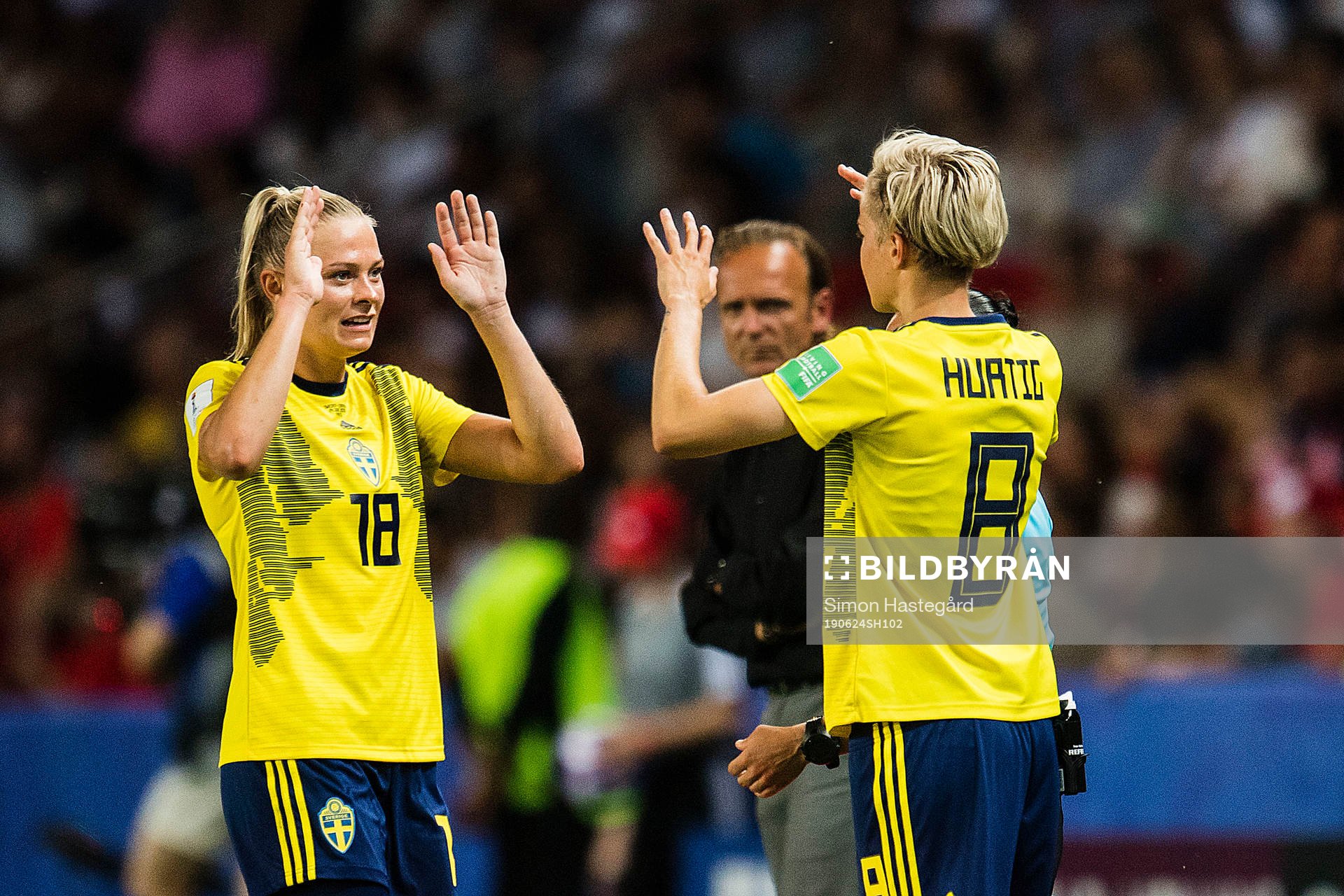 Fridolina Rolfö of Sweden and Lina Hurtig of Sweden