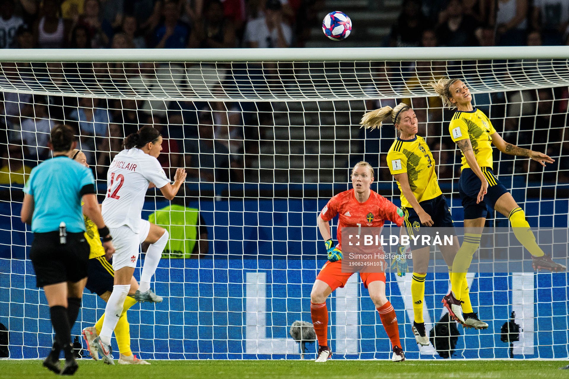 Goalkeeper Hedvig Lindahl, Linda Sembrant and Amanda