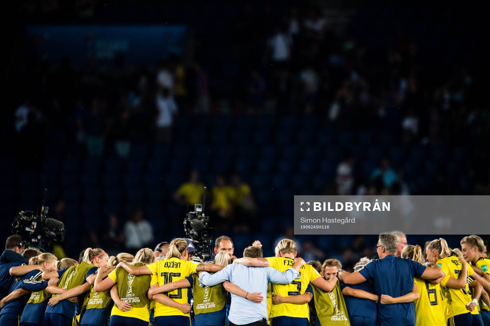 Players of Sweden celebrates winning