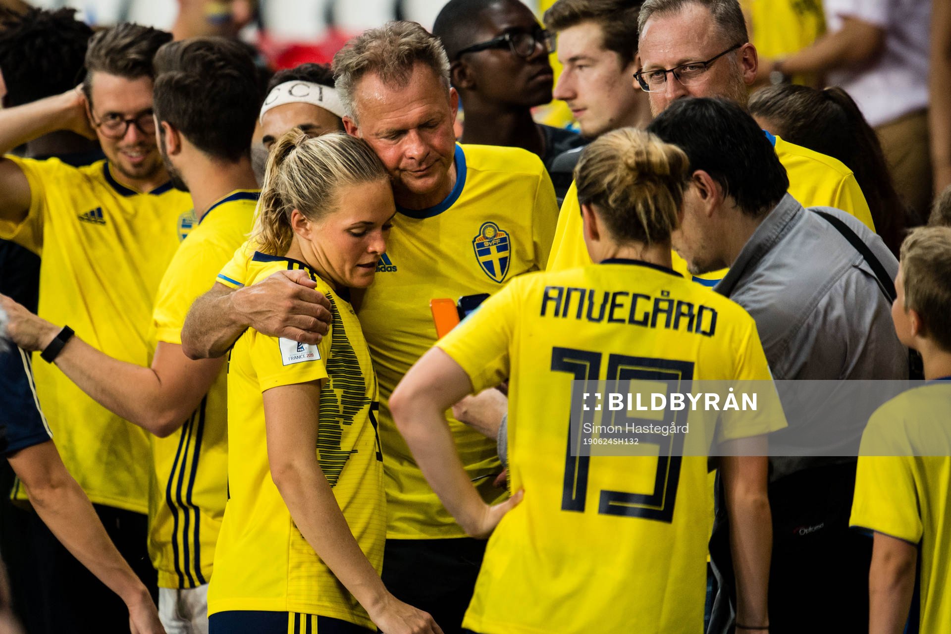 Magdalena Eriksson of Sweden celebrates winning
