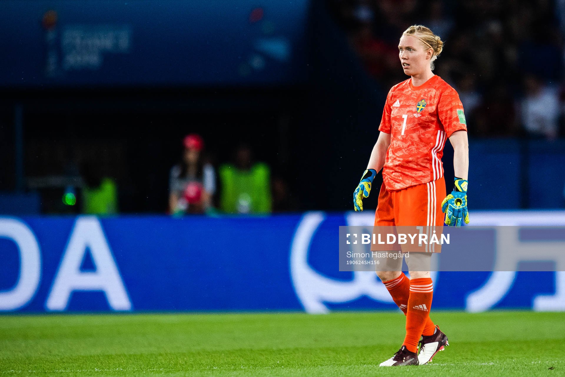 Goalkeeper Hedvig Lindahl of Sweden