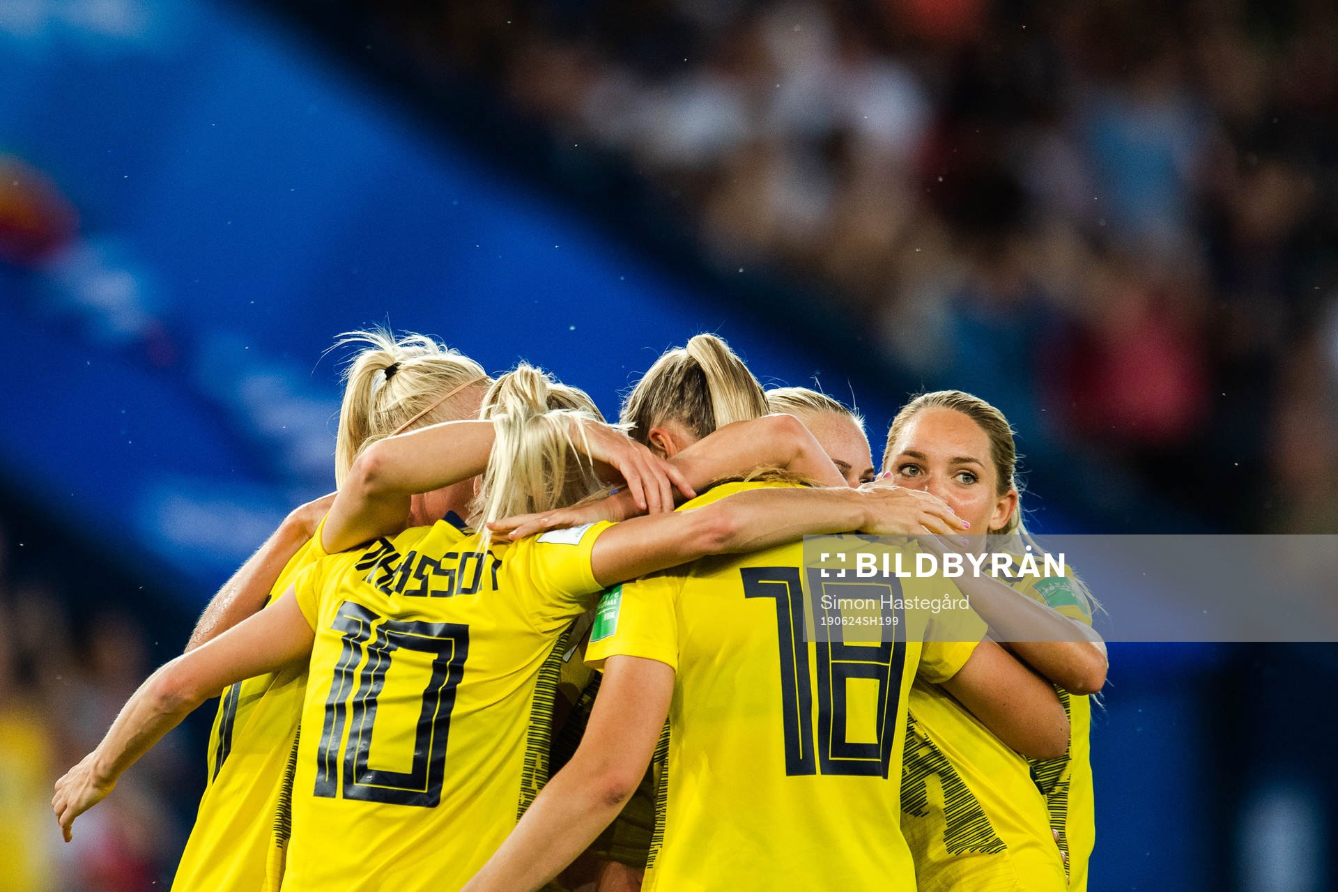 Elin Rubensson of Sweden celebrates