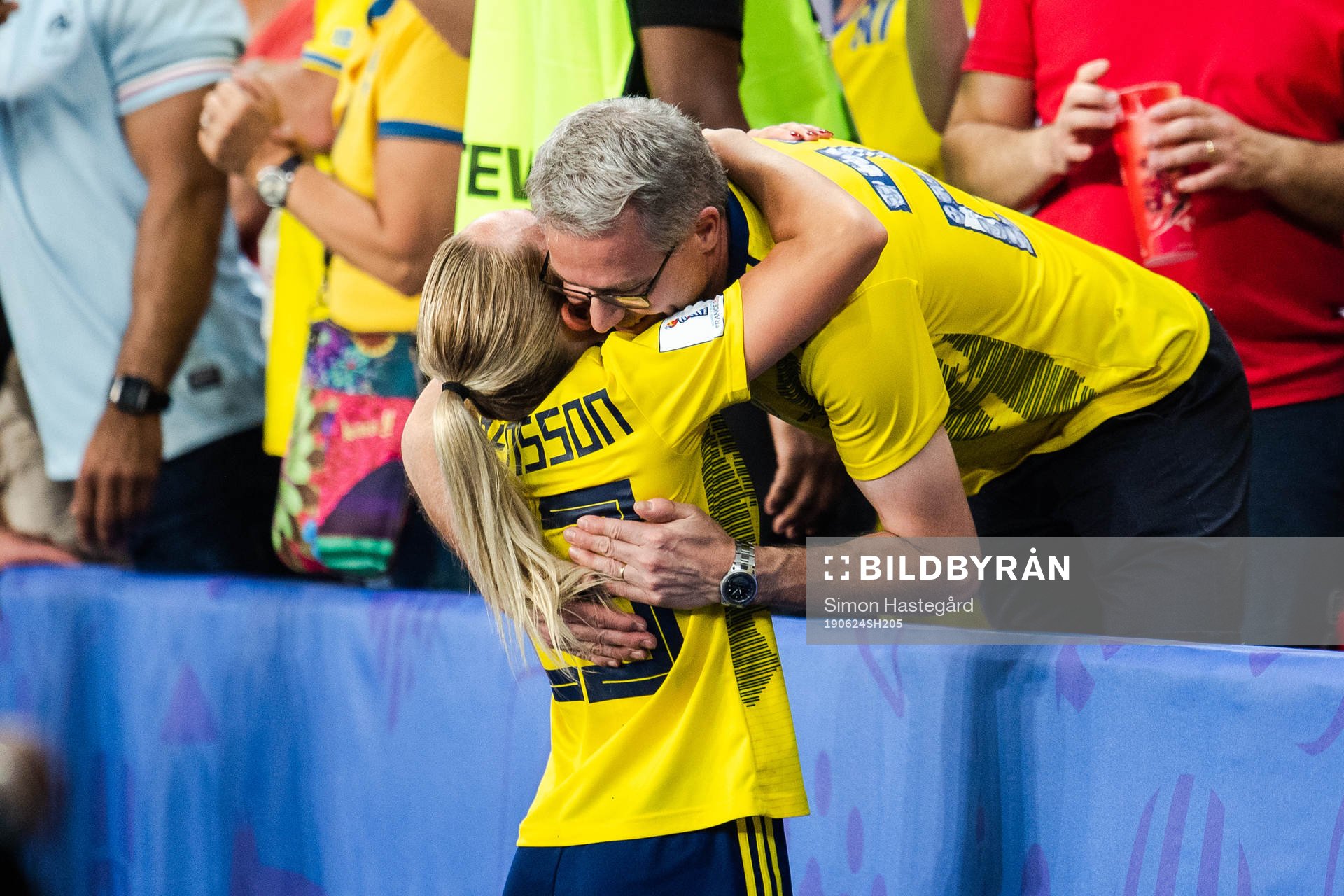 Elin Rubensson of Sweden celebrates