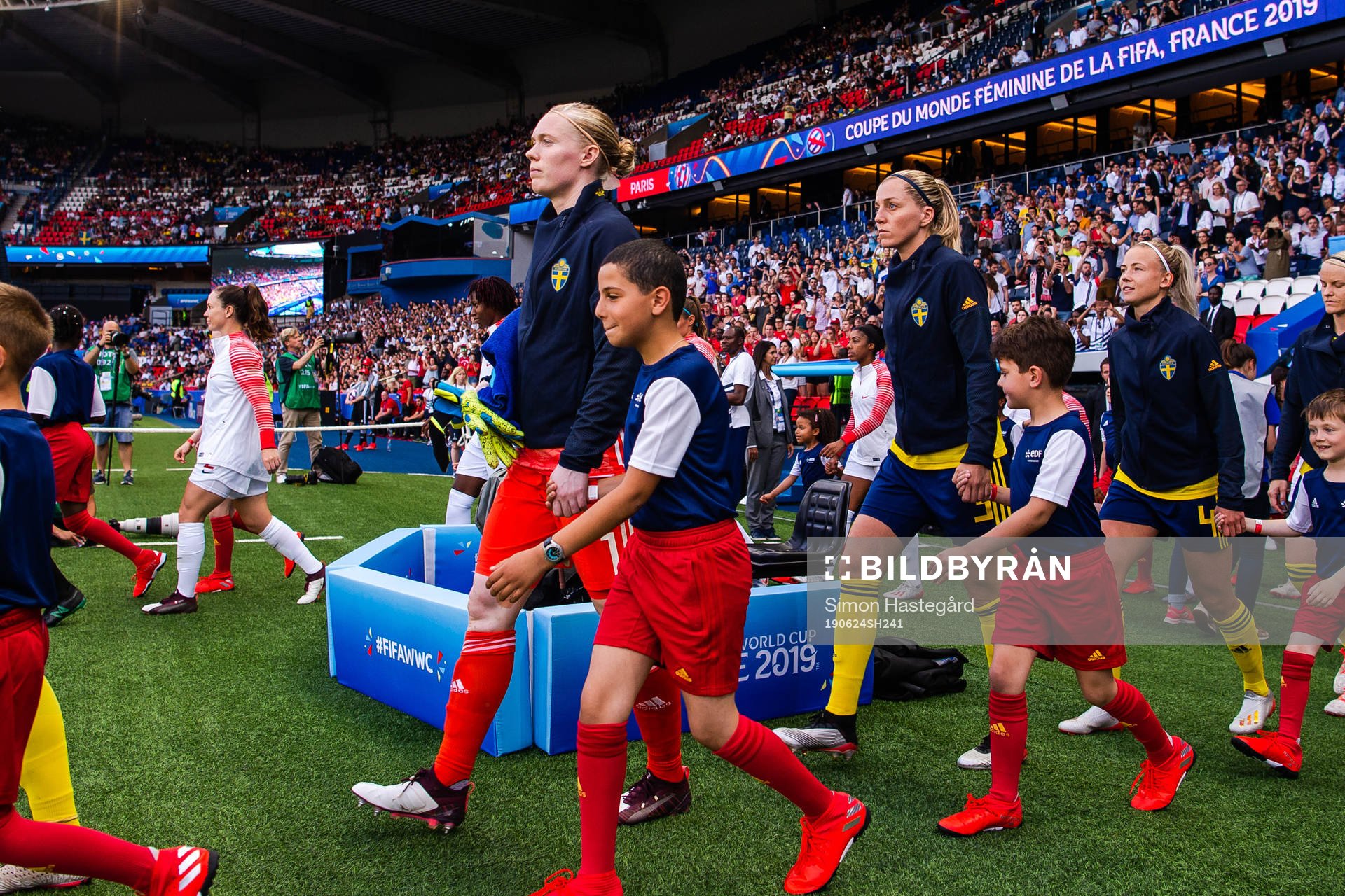 Goalkeeper Hedvig Lindahl , Linda Sembrant and Hanna Glas