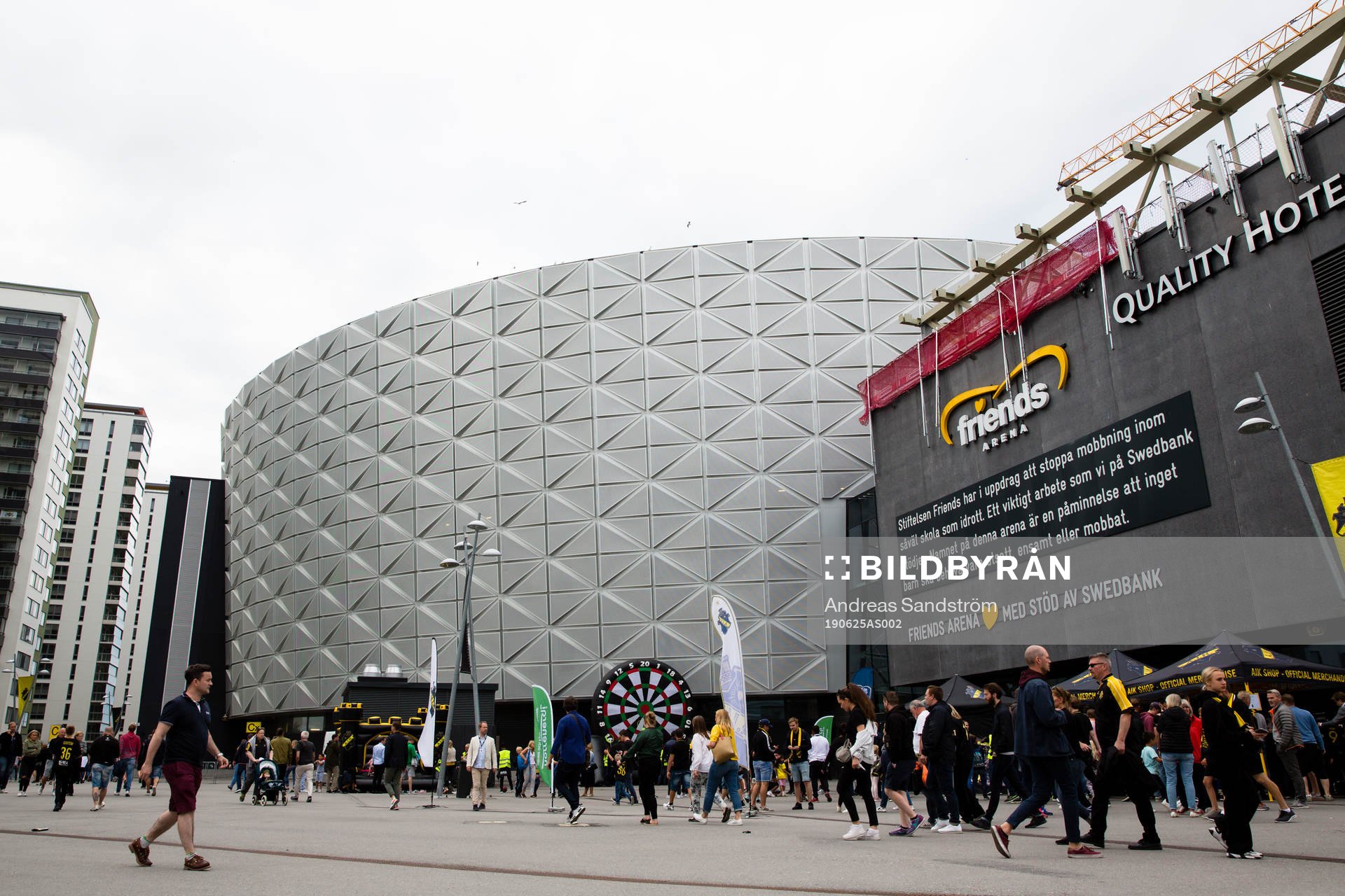 Generell vy utanför Friends Arena