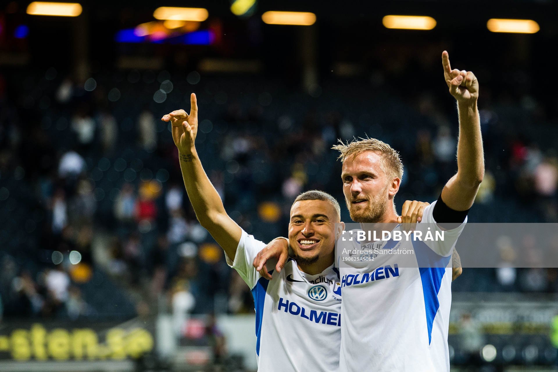 IFK Norrköpings Jordan Larsson och Kasper Larsen