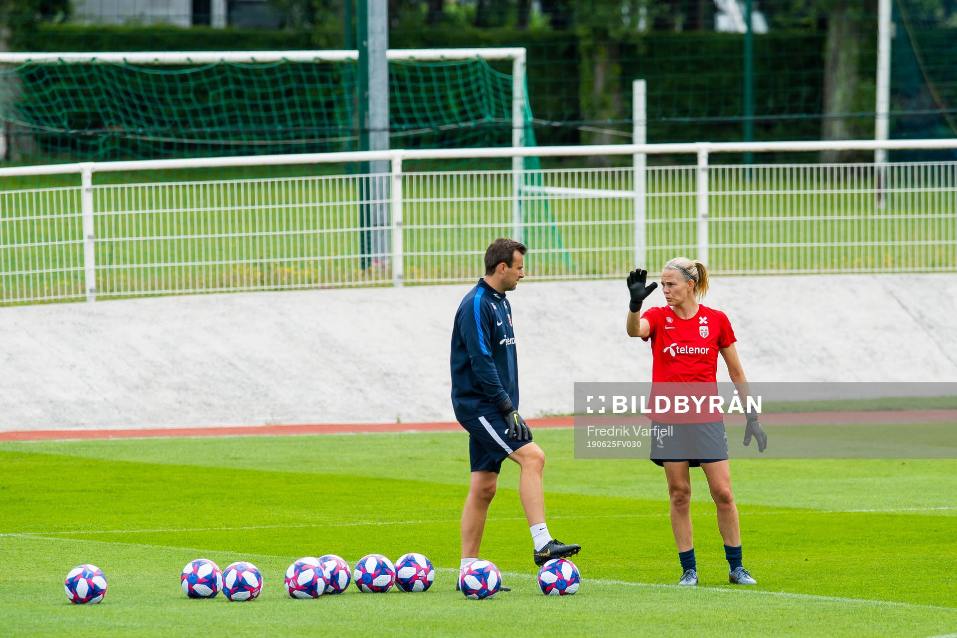 Roger Eskeland, goalkeeper coach of Norway, and goalkeeper