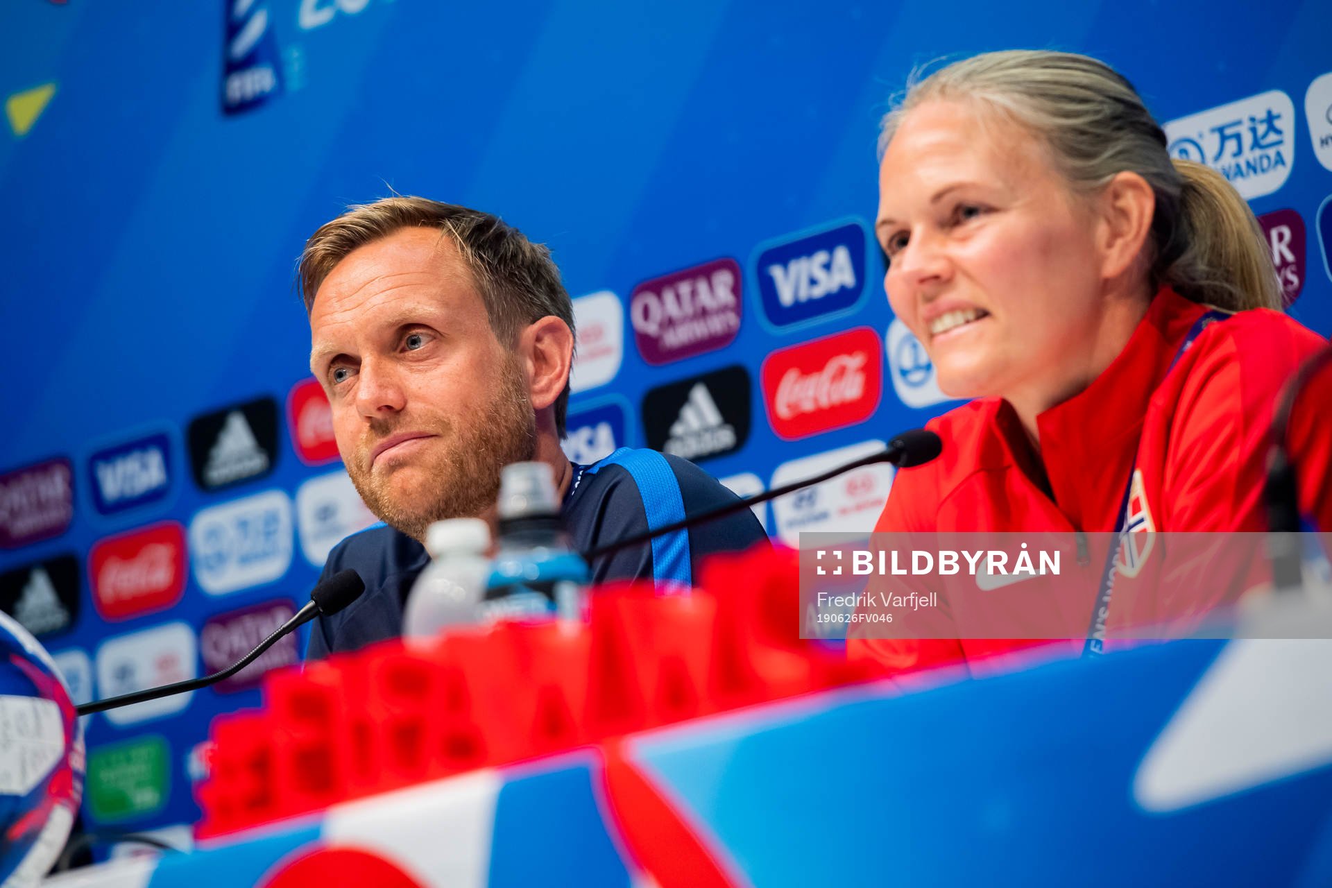 Martin Sjögren, head coach of Norway, and goalkeeper