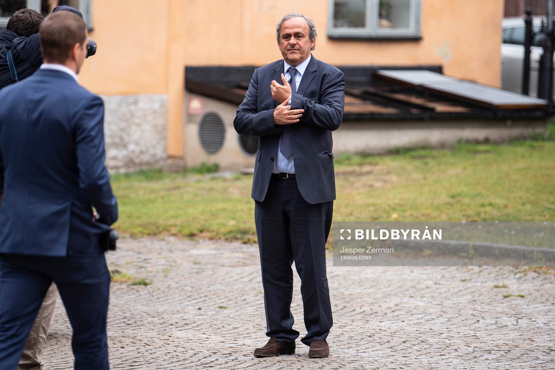 Former football player and former UEFA president Michel