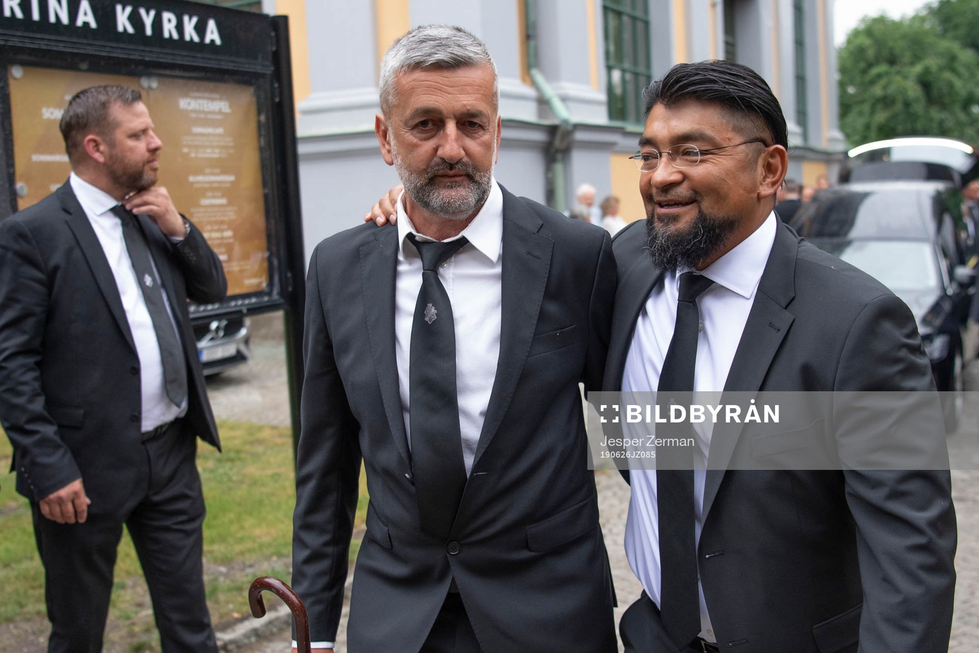 Former player of AIK Nebojsa Novakovic and naprapath Luis