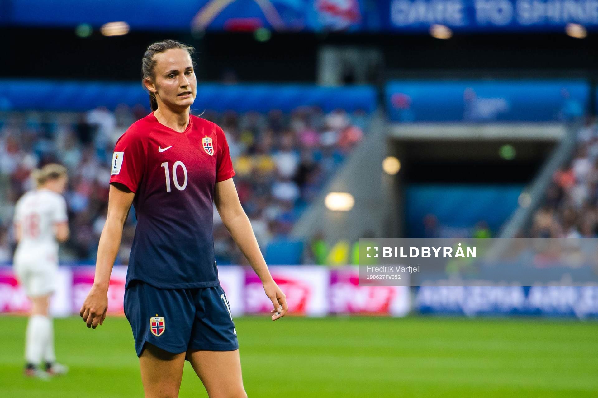 Caroline Graham Hansen of Norway looks dejected