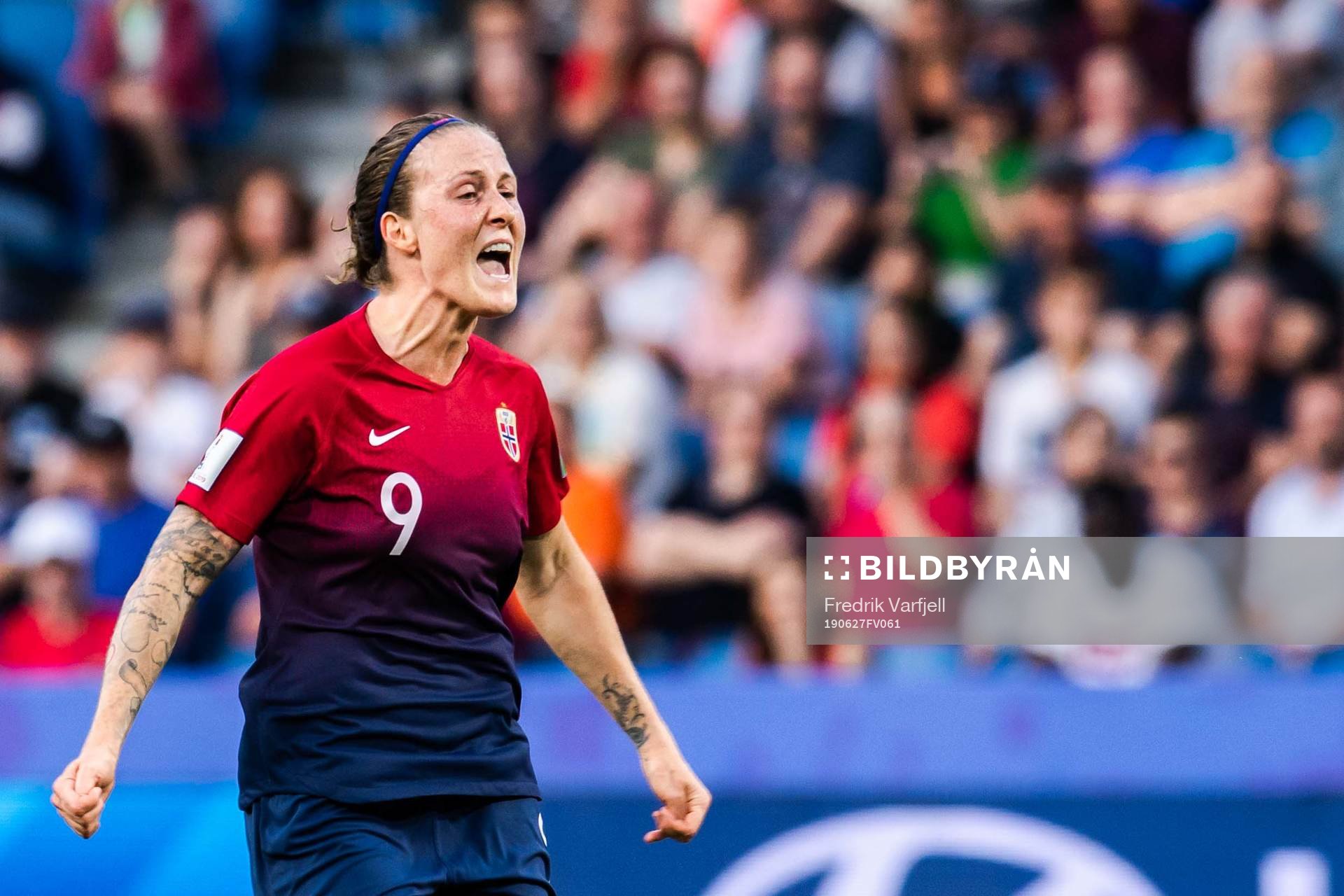 Isabell Lehn Herlovsen of Norway reacts