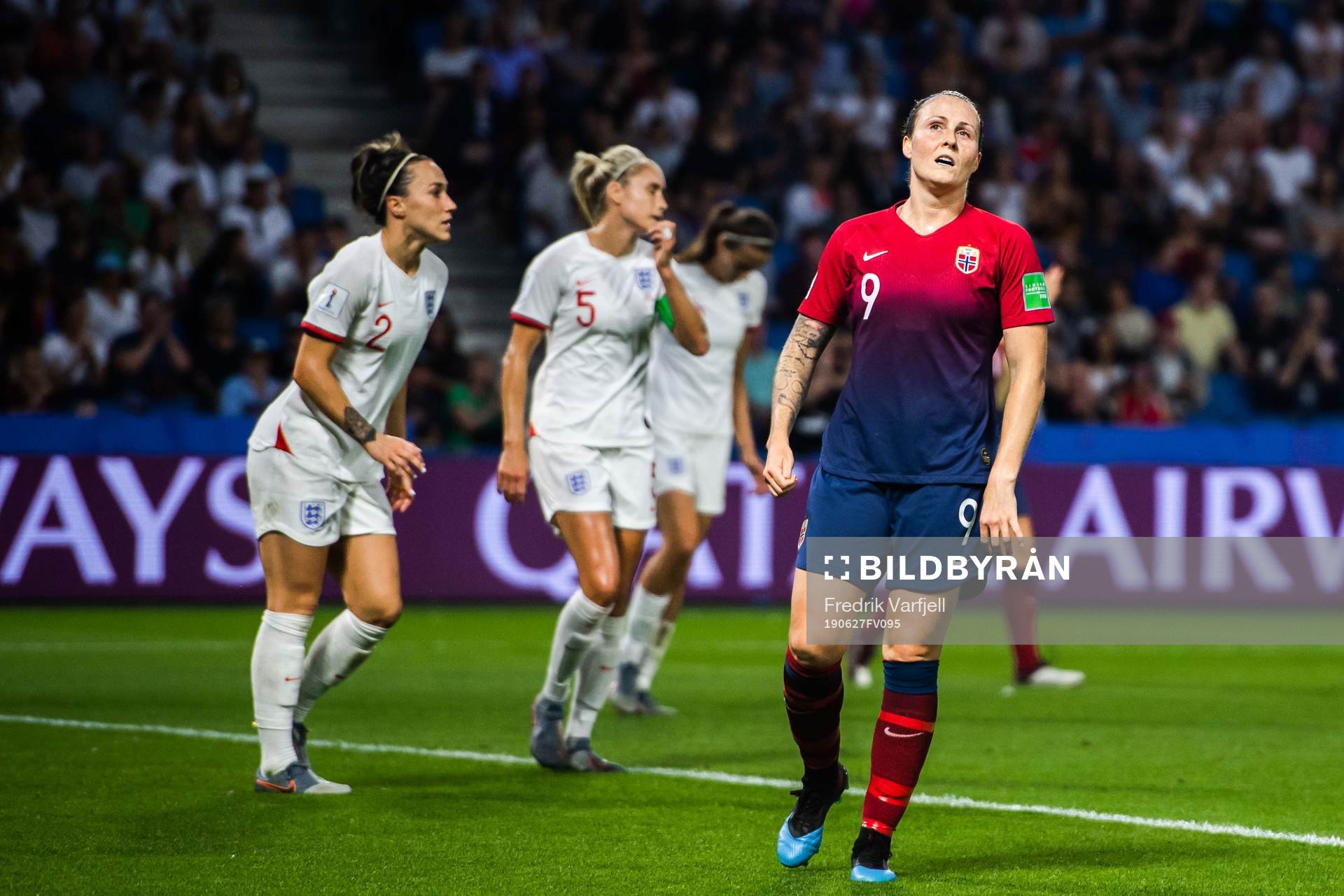 Isabell Lehn Herlovsen of Norway looks dejected