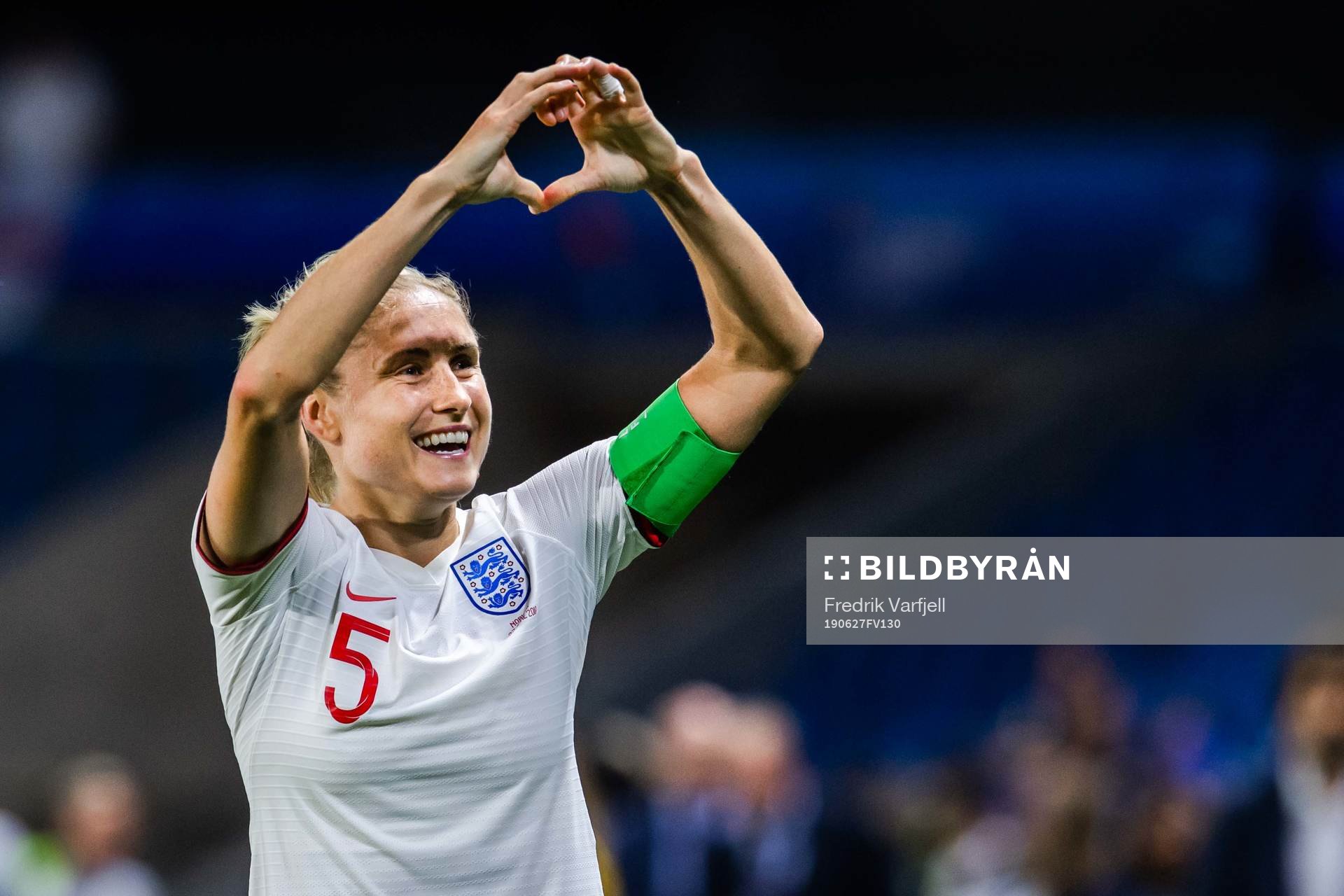 Steph Houghton of England celebrates
