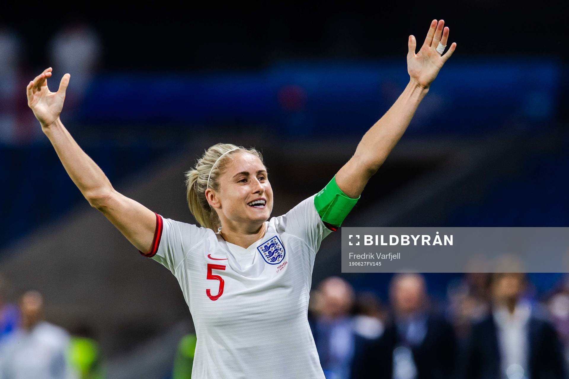 Steph Houghton of England celebrates