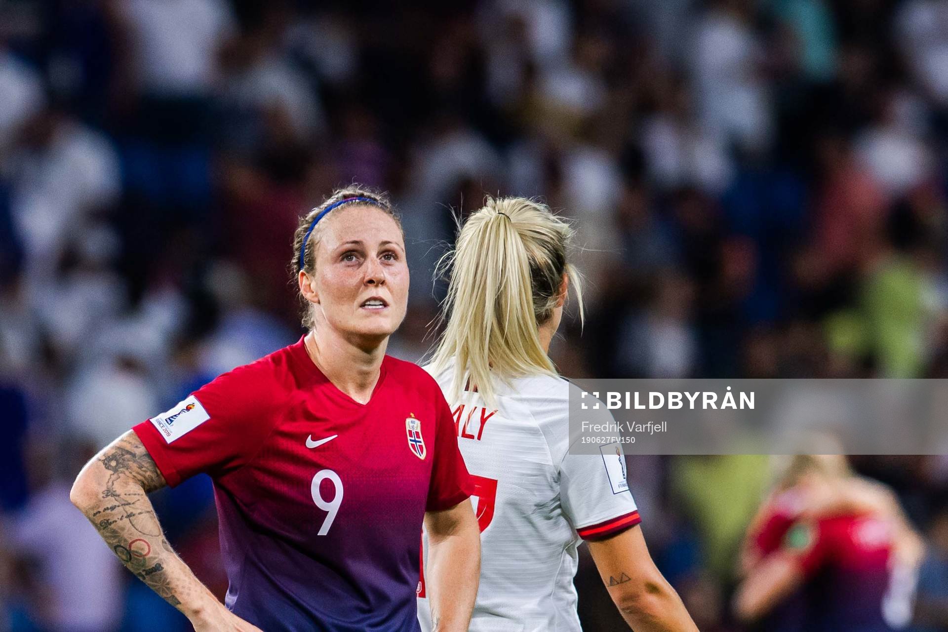 Isabell Lehn Herlovsen of Norway looks dejected