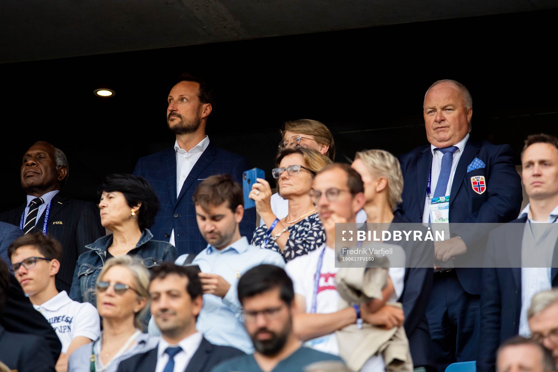 Crown Prince Haakon of Norway and Terje Svendsen, president