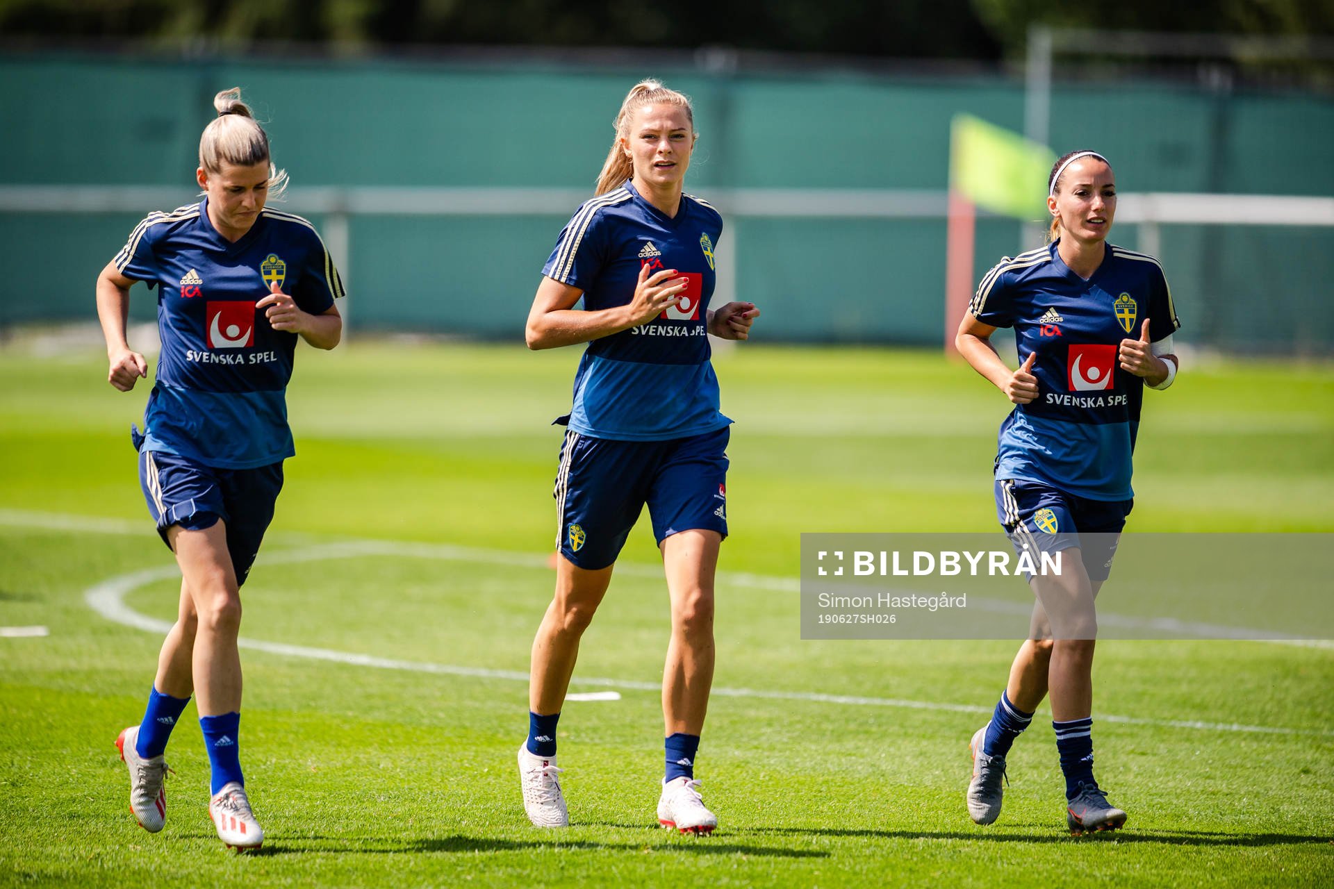 Olivia Schough . Fridolina Rolfö and Kosovare Asllani of