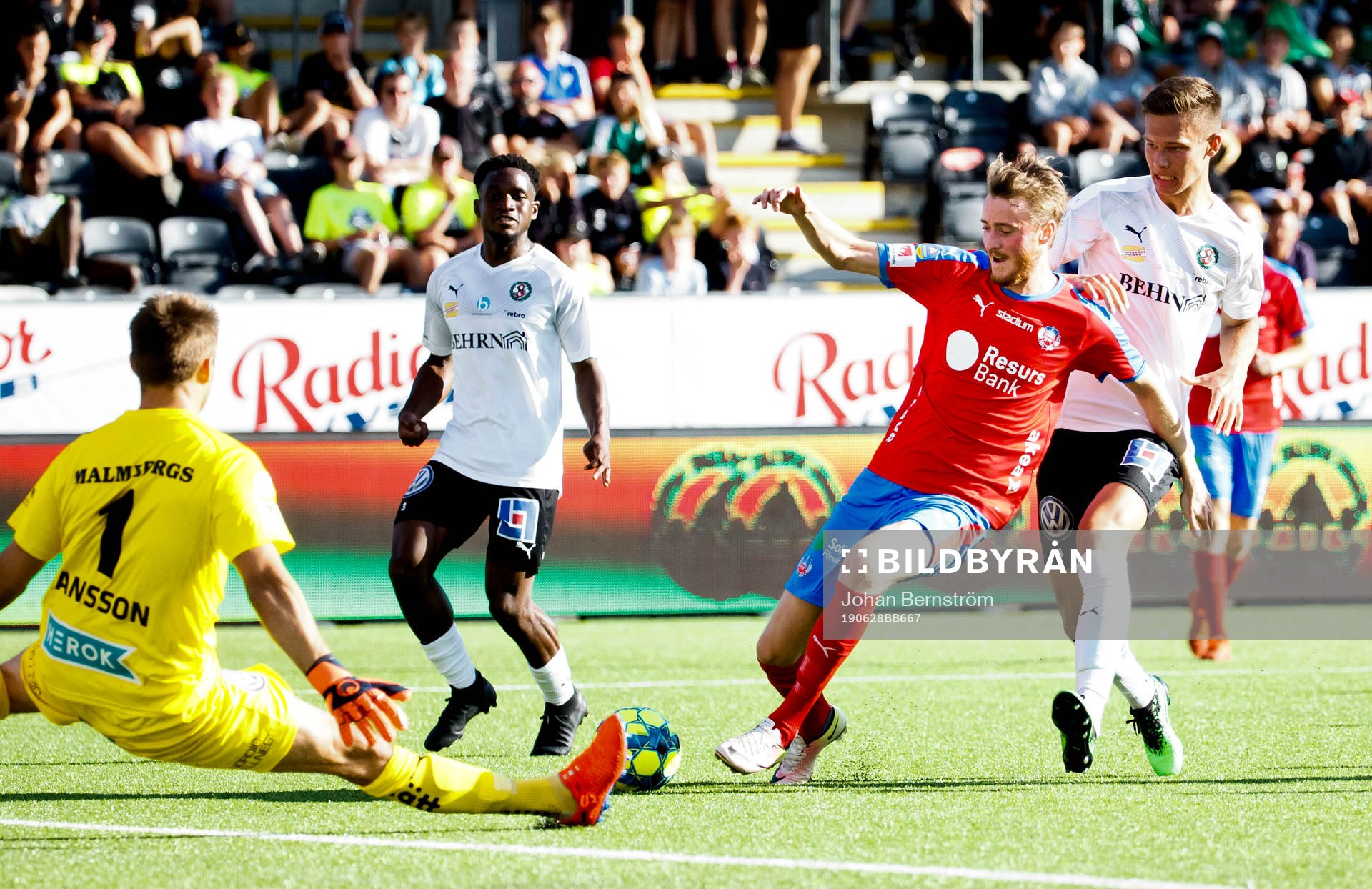 Helsingborgs Rasmus Jönsson gör 0-1