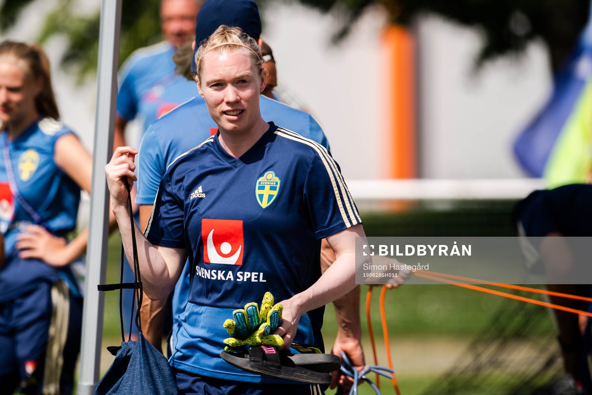 Goalkeeper Hedvig Lindahl of Sweden