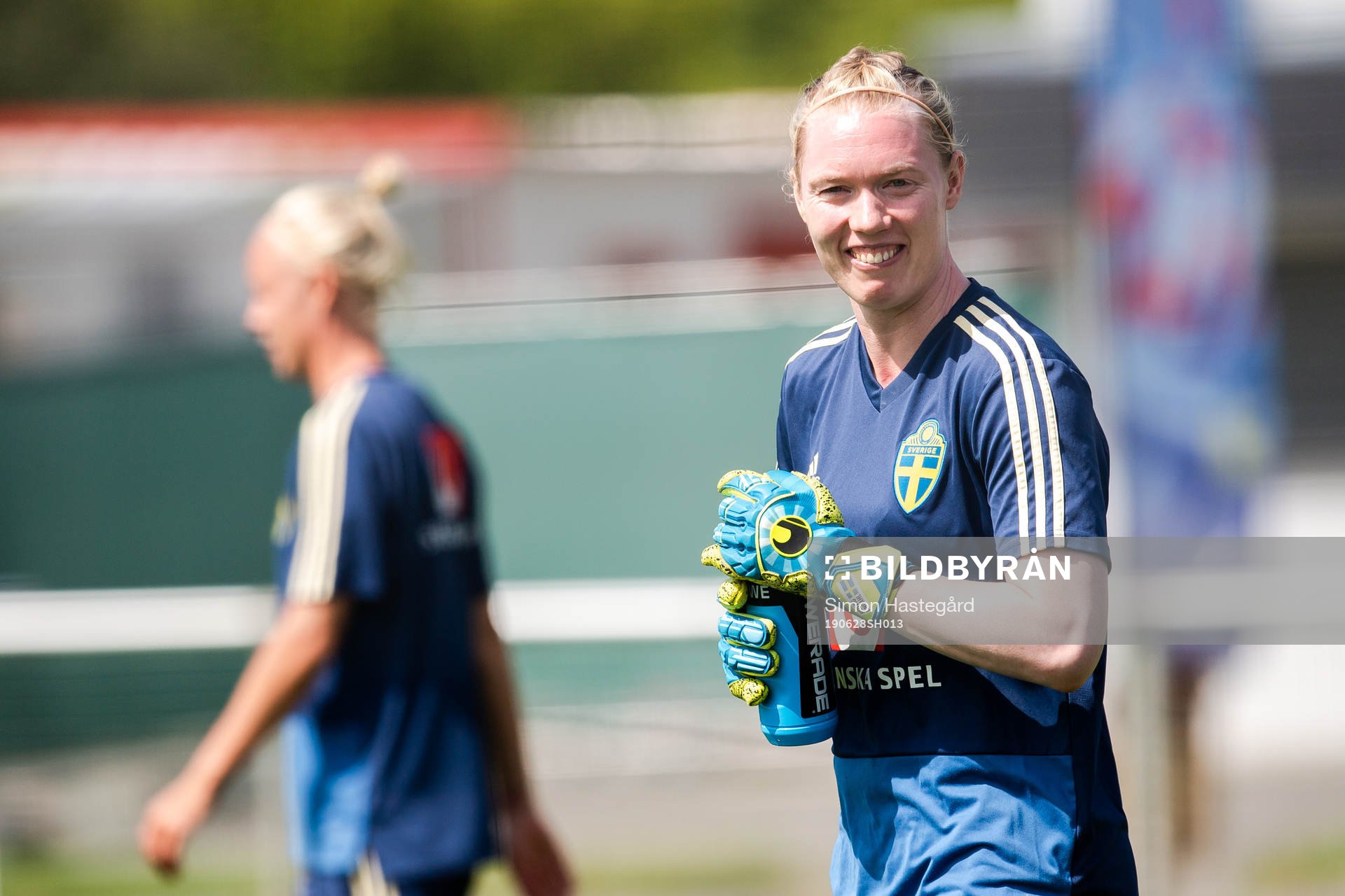 Goalkeeper Hedvig Lindahl of Sweden