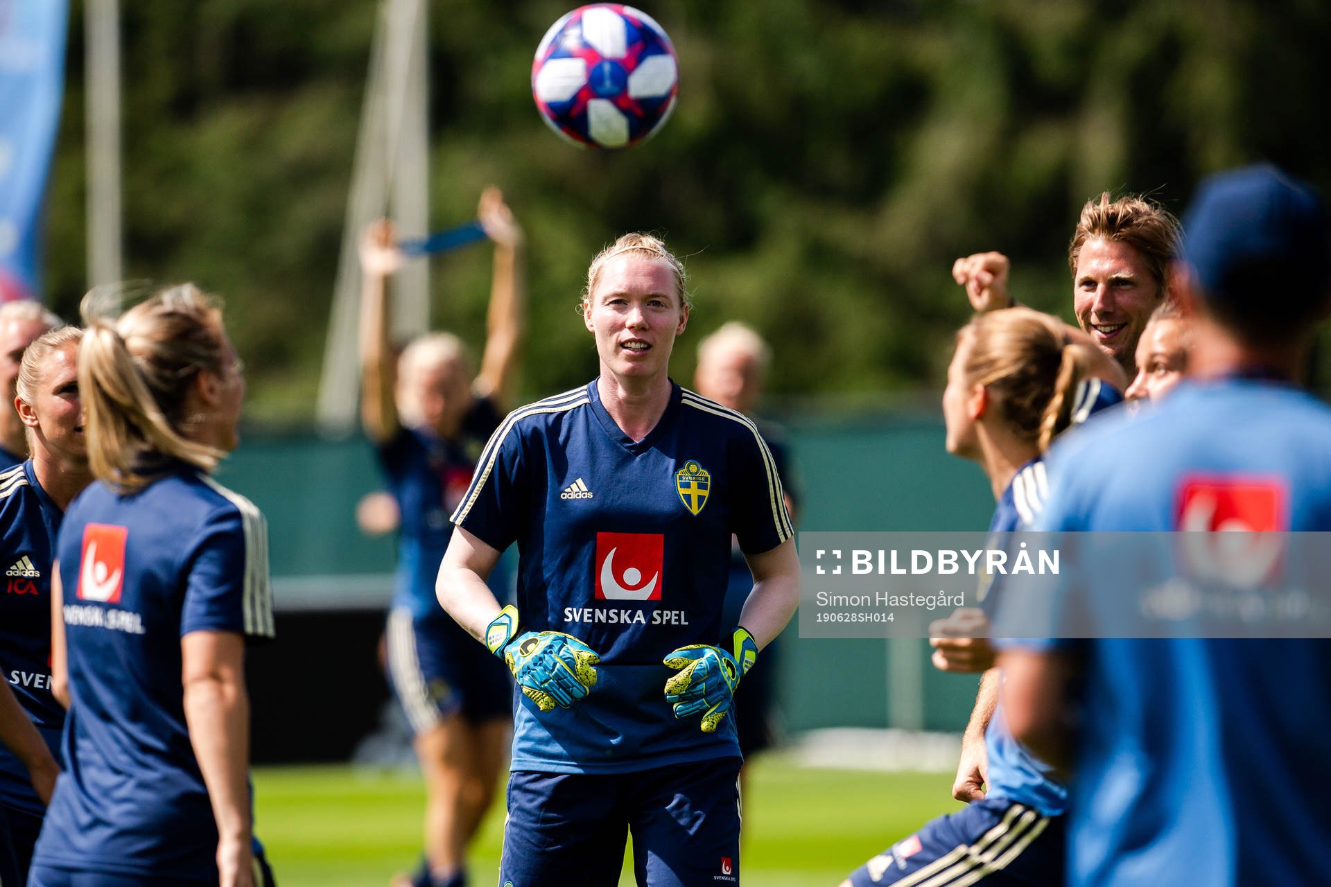 Goalkeeper Hedvig Lindahl of Sweden