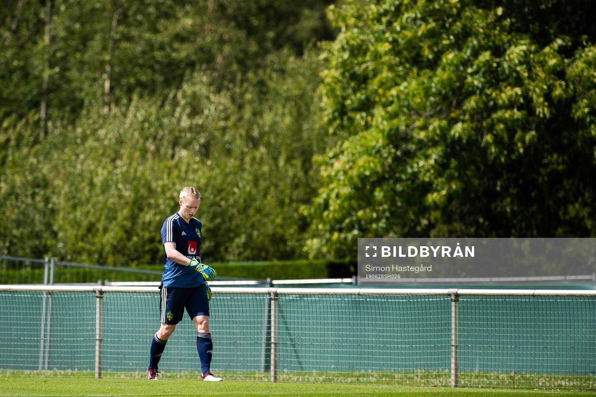 Goalkeeper Hedvig Lindahl of Sweden