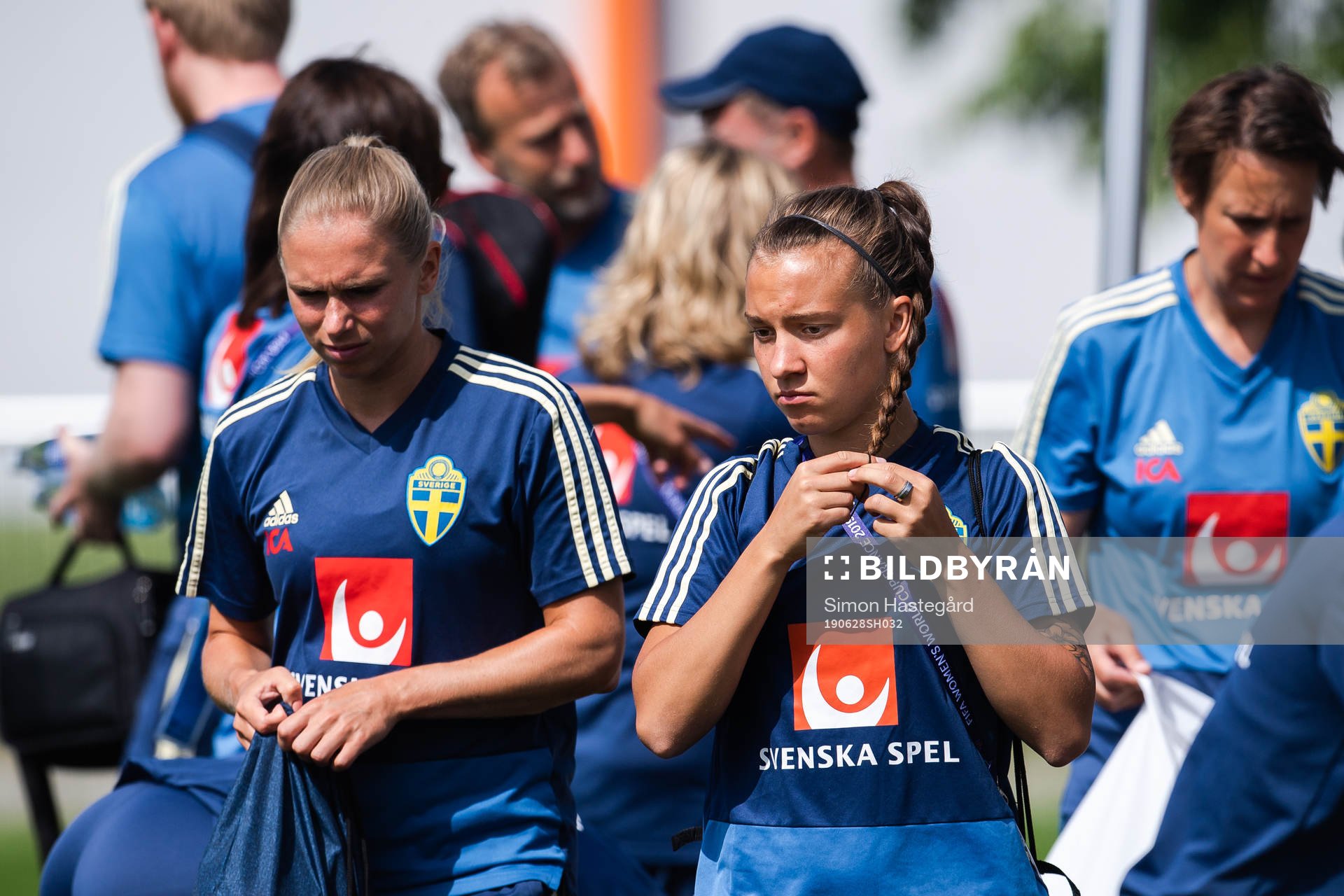 Jonna Andersson and Julia Zigiotti Olme of Sweden
