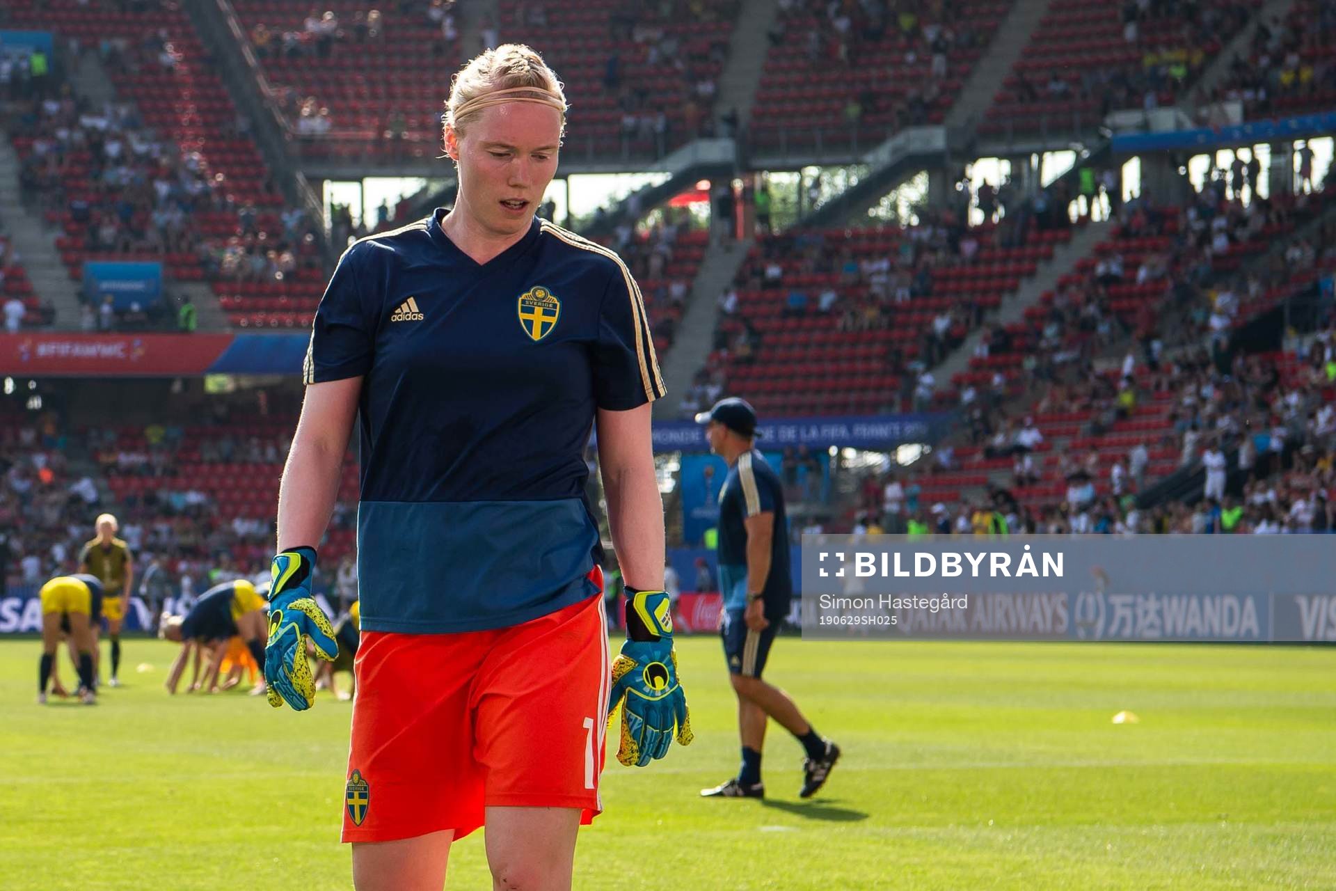 Goalkeeper Hedvig Lindahl of Sweden
