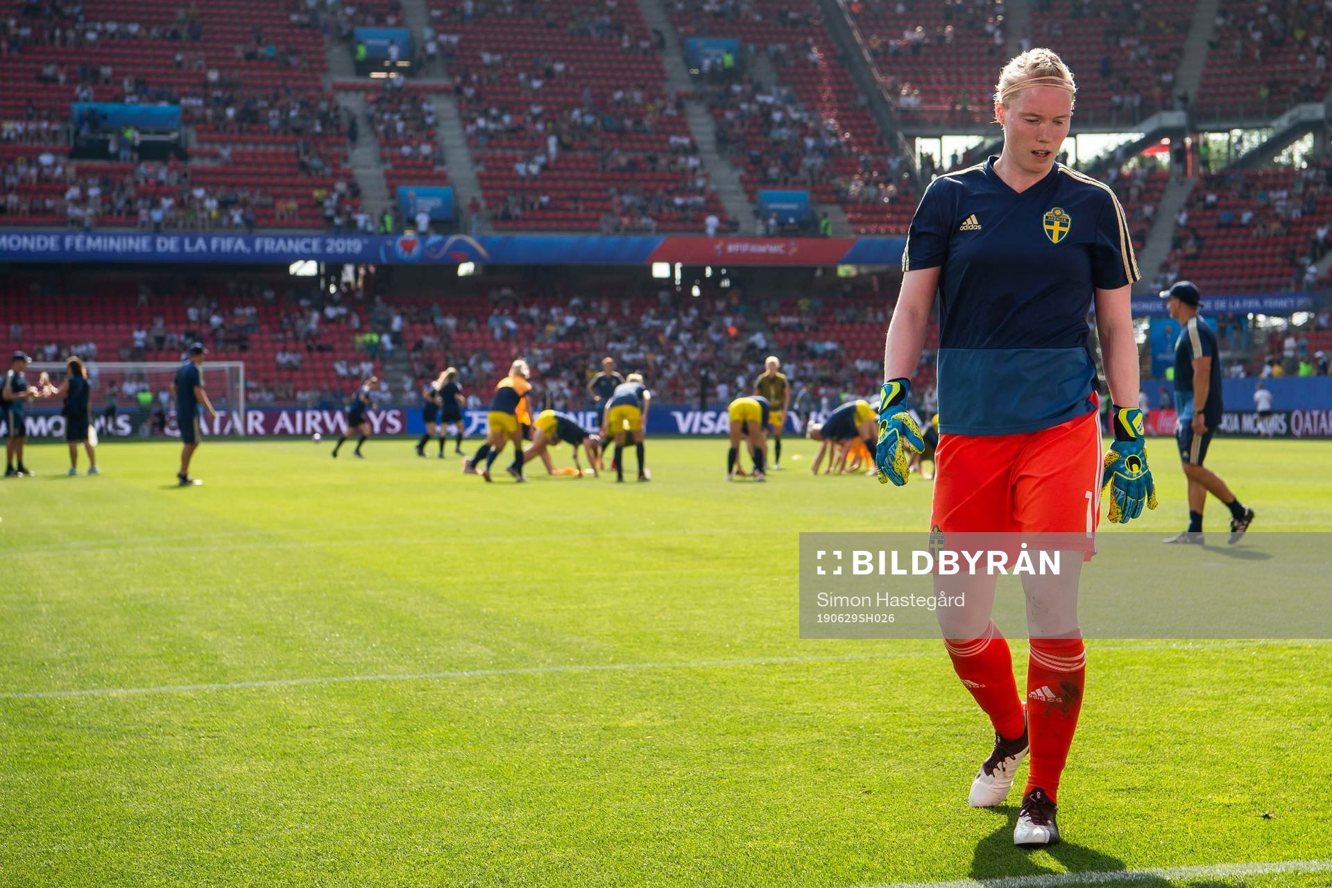 Goalkeeper Hedvig Lindahl of Sweden