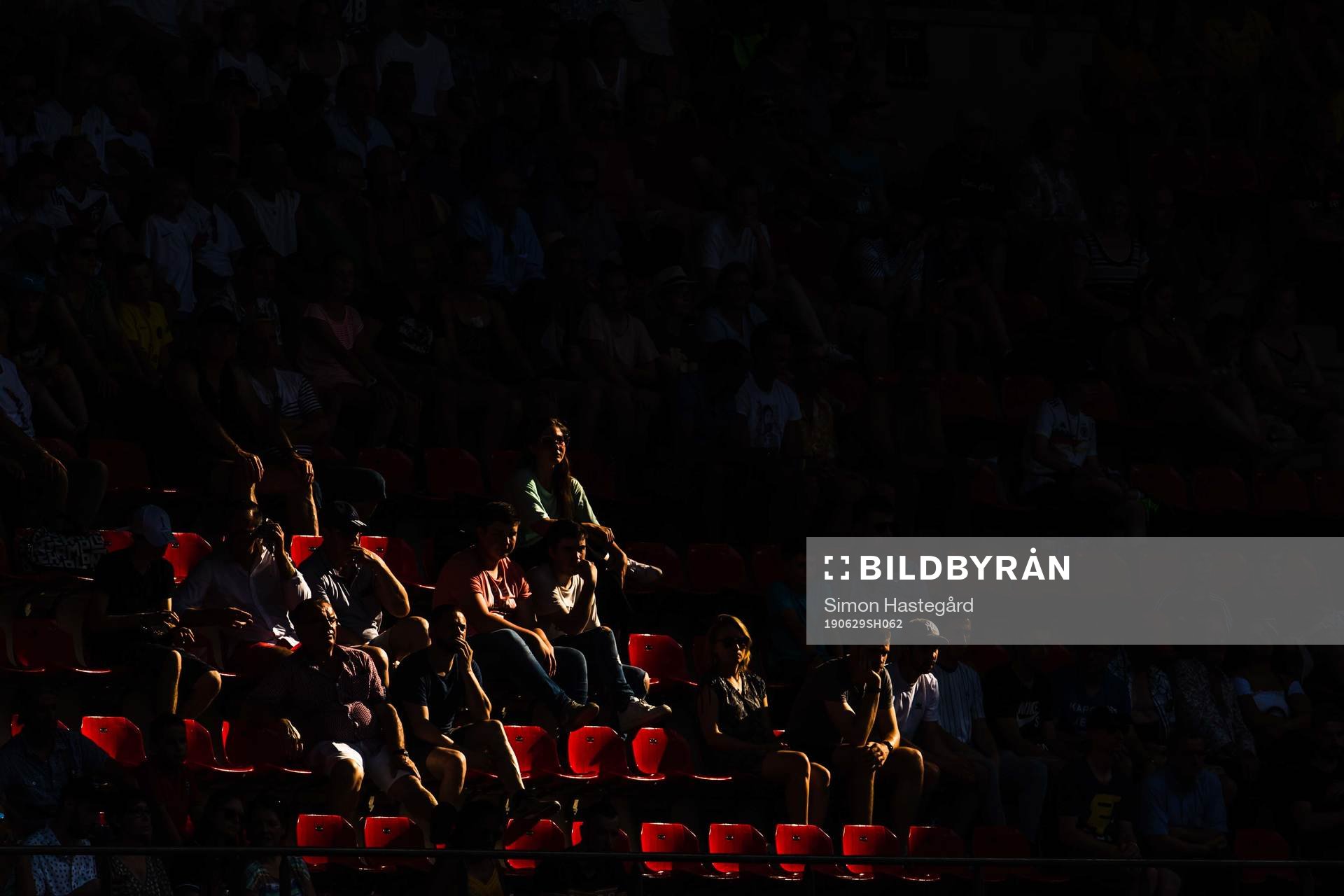 Supporters in the stands