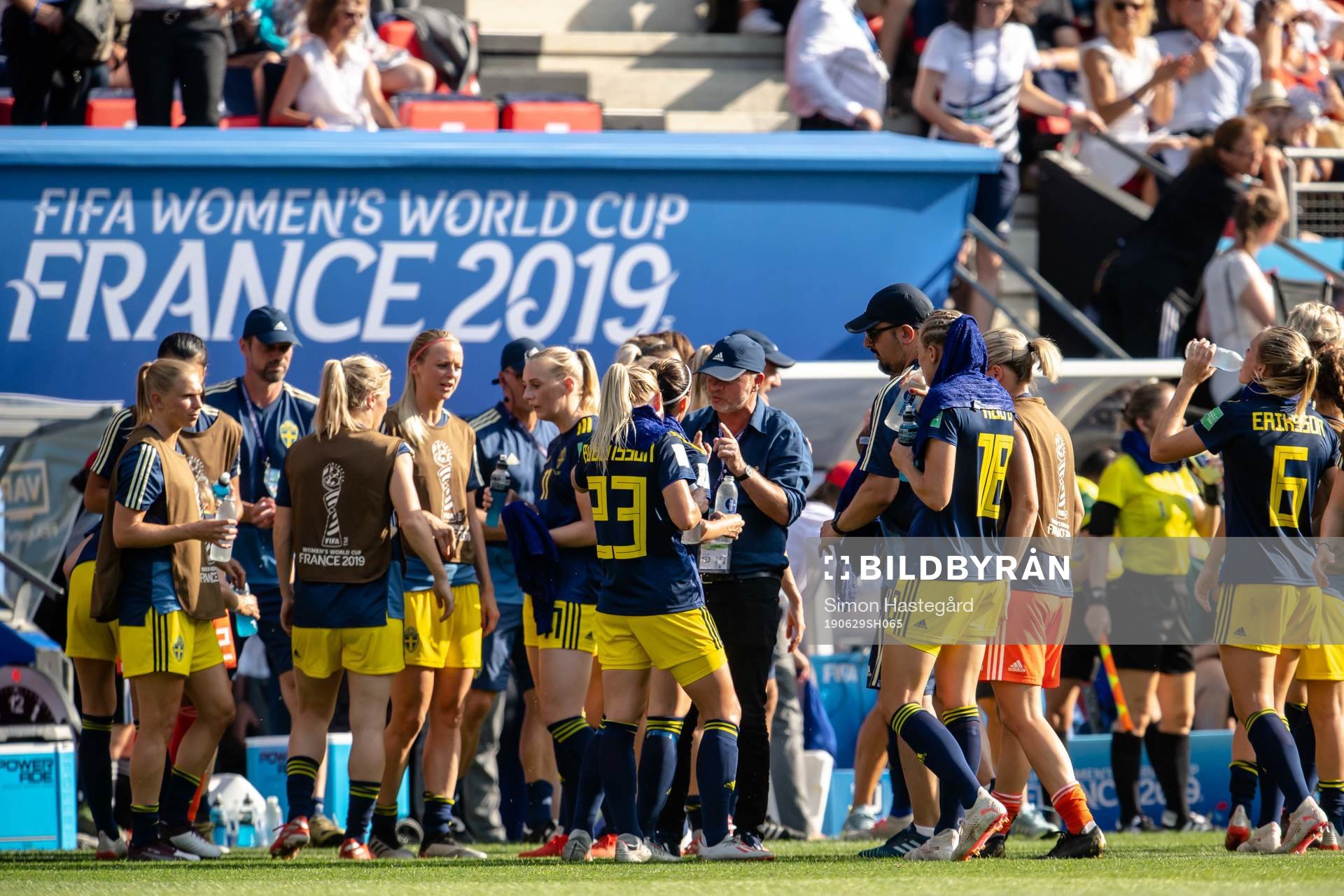 Peter Gerhardsson, Head coach and Elin Rubensson of Sweden