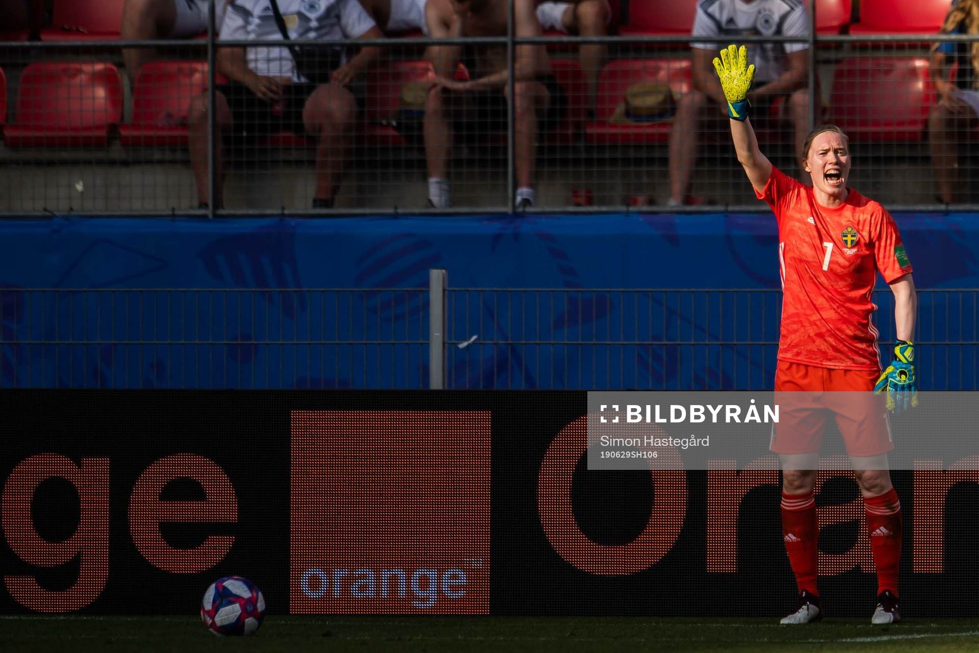 Goalkeeper Hedvig Lindahl of Sweden