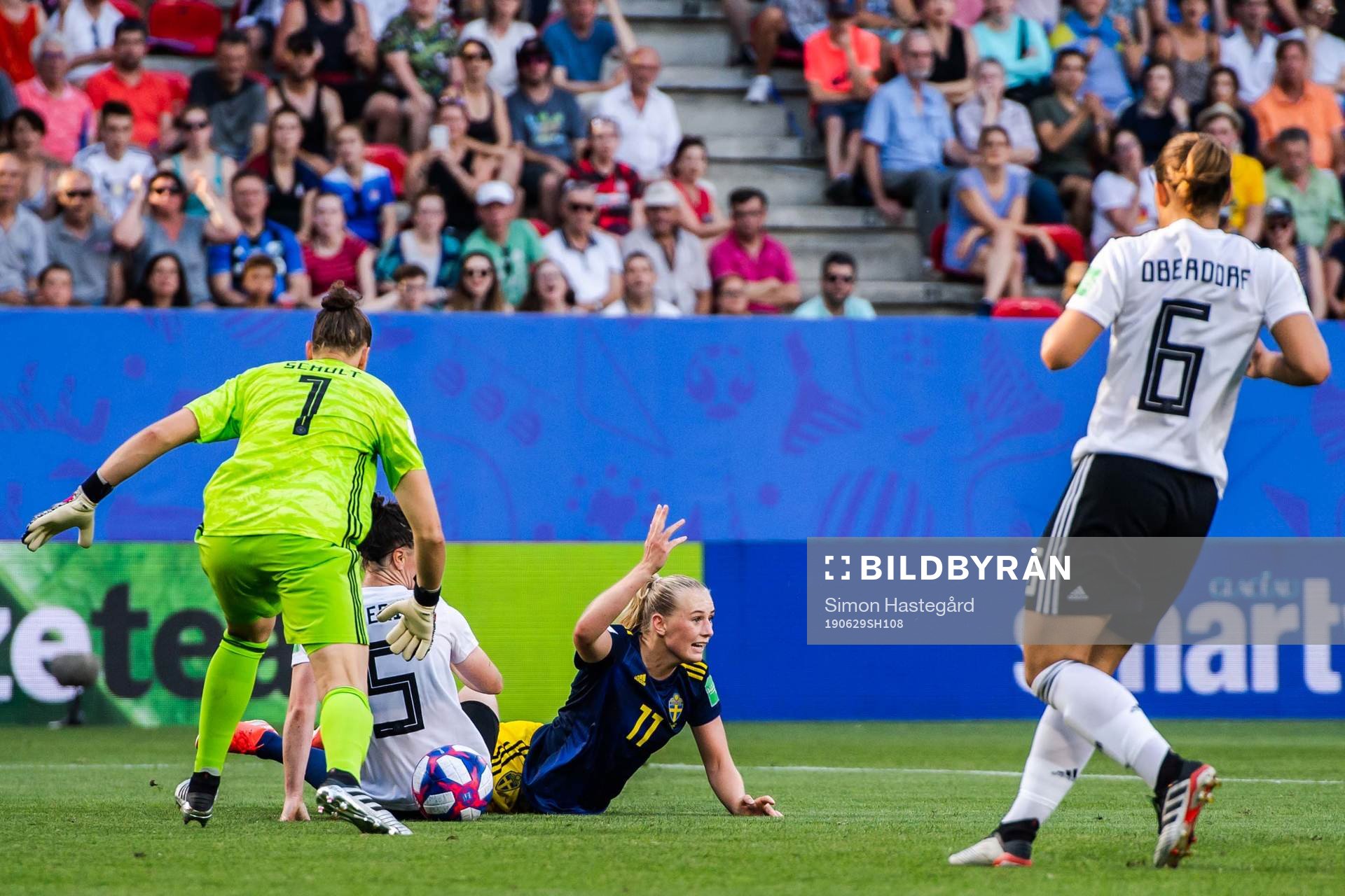 Stina Blackstenius of Sweden reacts
