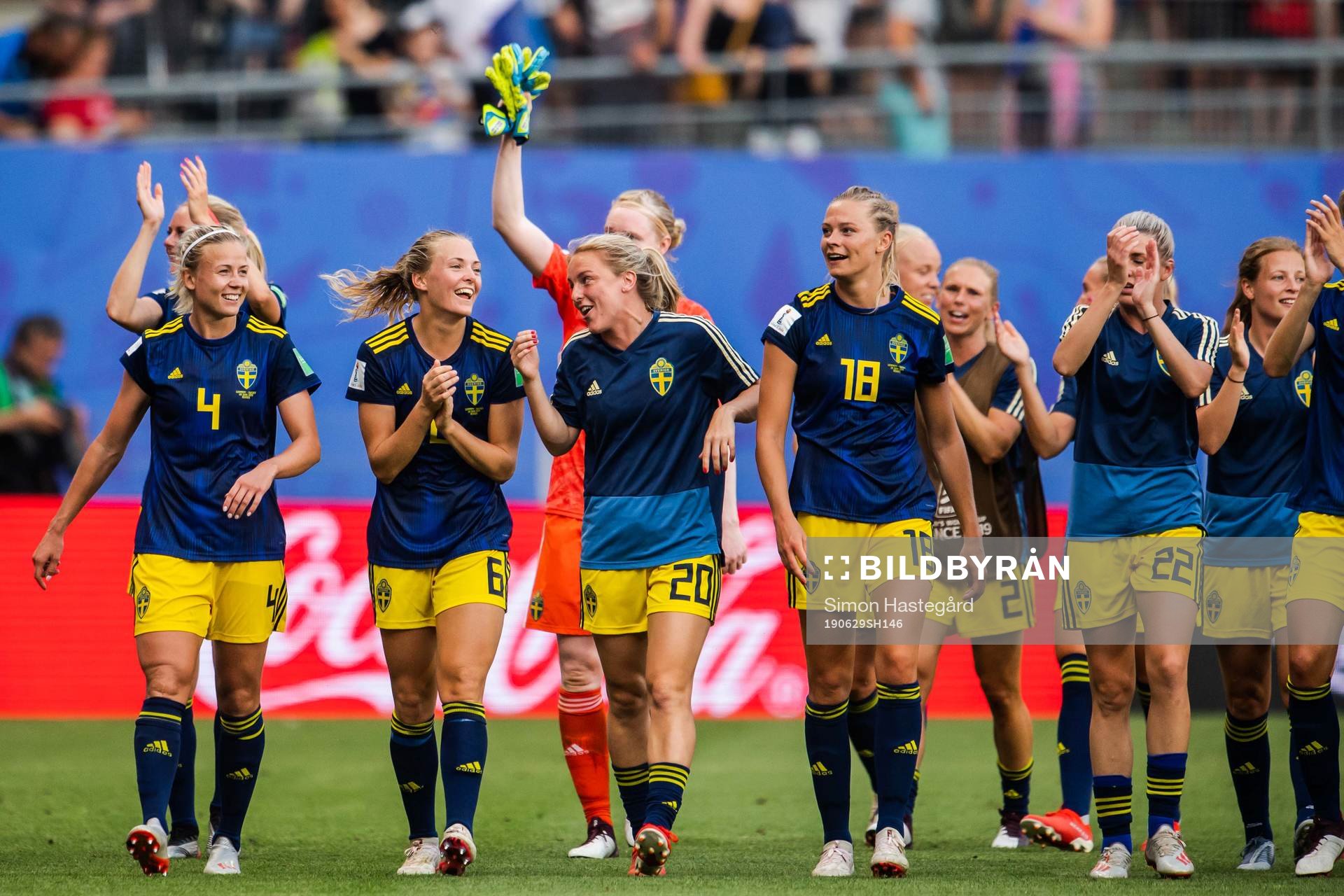 Linda Sembrant, Hanna Glas, Magdalena Eriksson, Mimmi