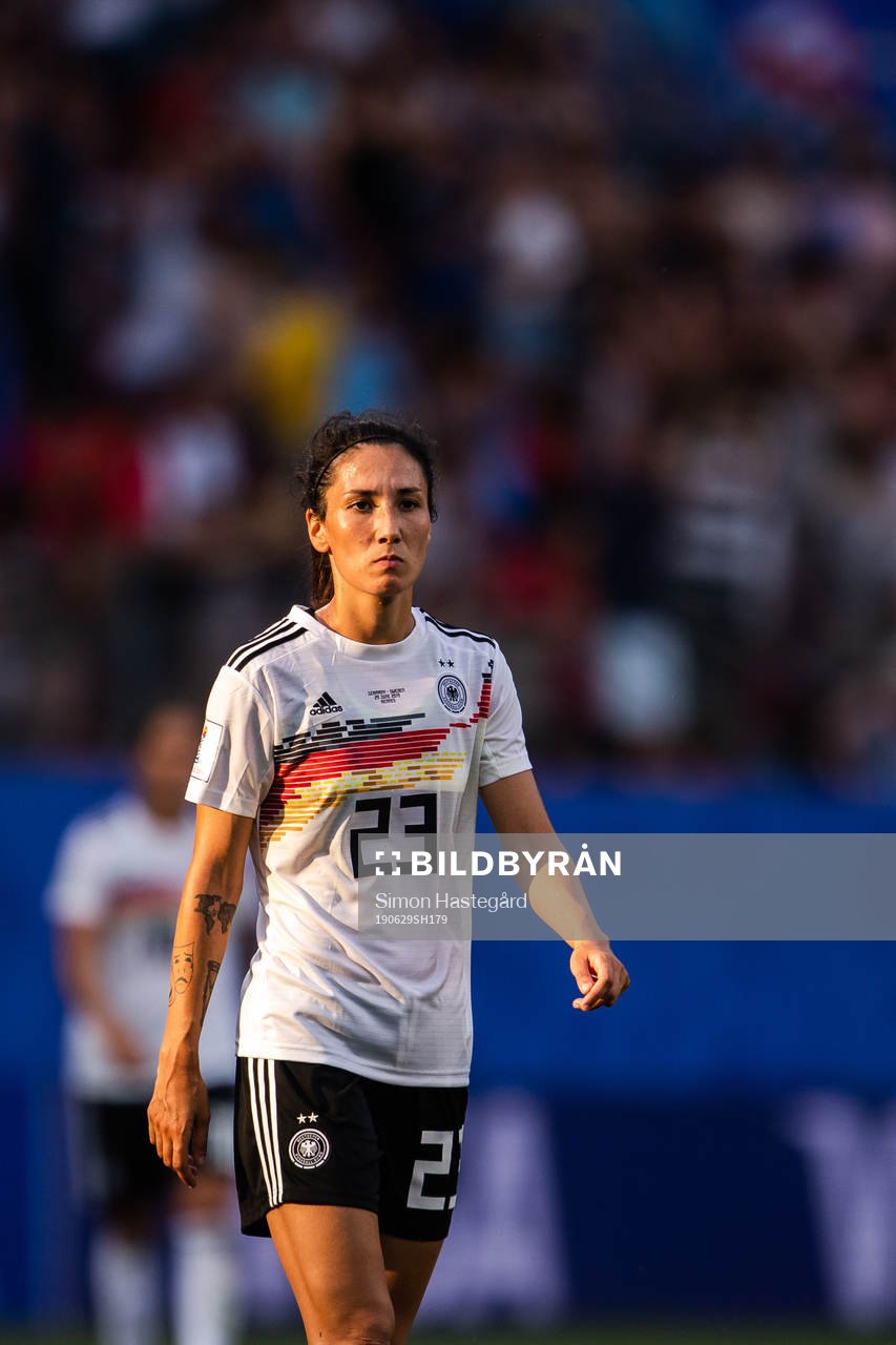 Sara Doorsoun of Germany looks detected