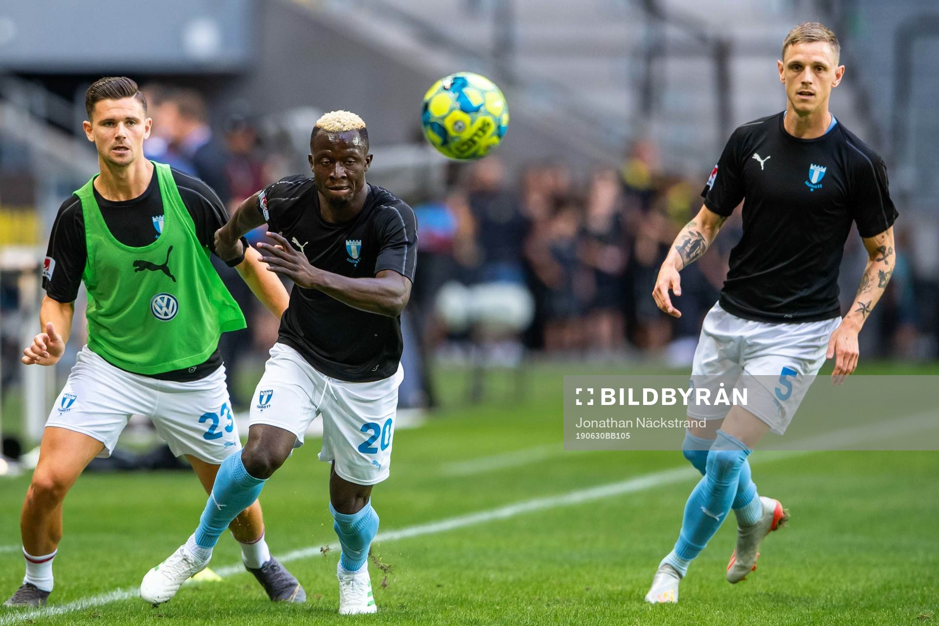 Malmö FFs Marcus Antonsson, Bonke Innocent och Sören Rieks