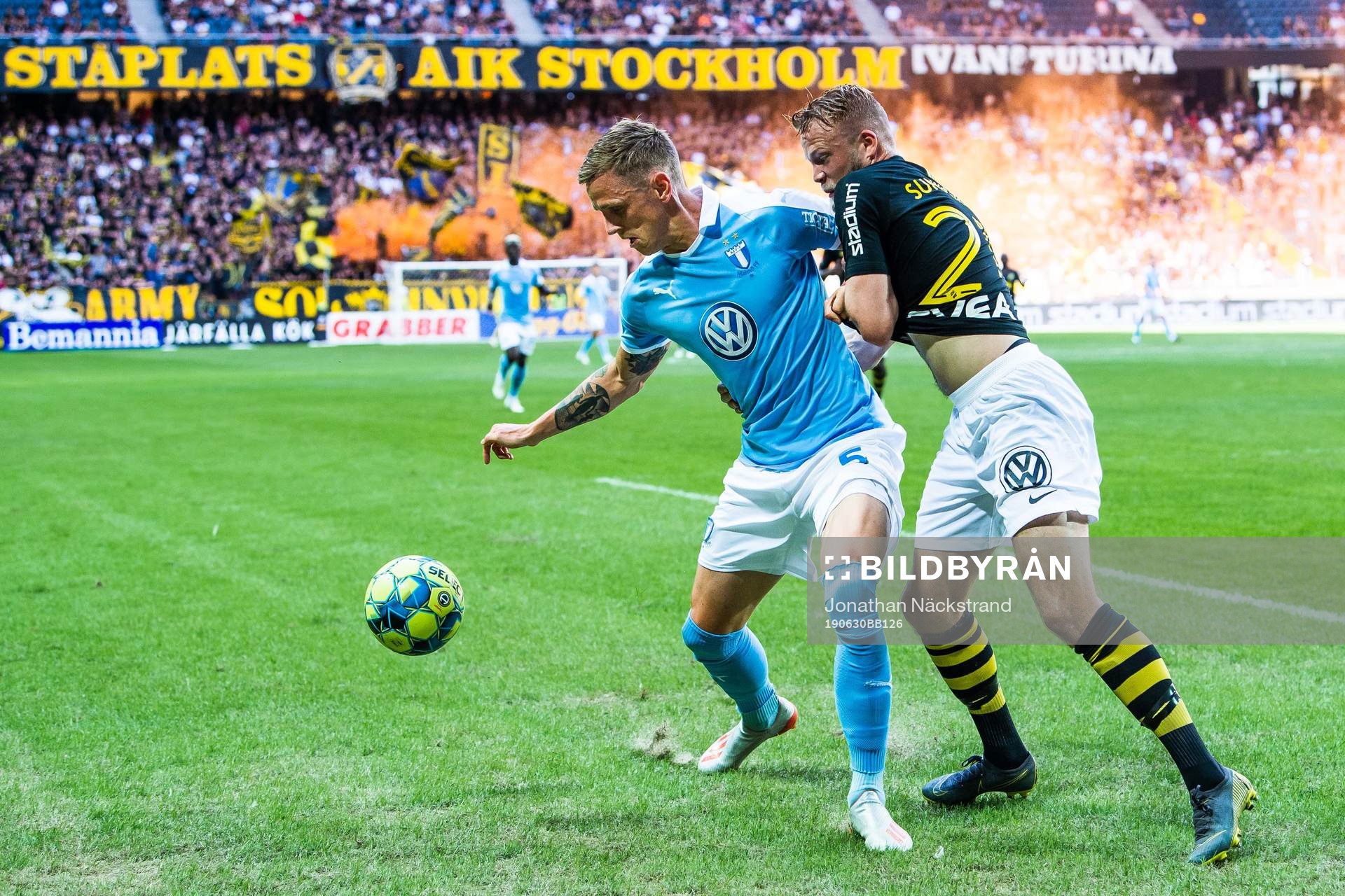 s Daniel Sundgren och Malmö FFs Sören Rieks